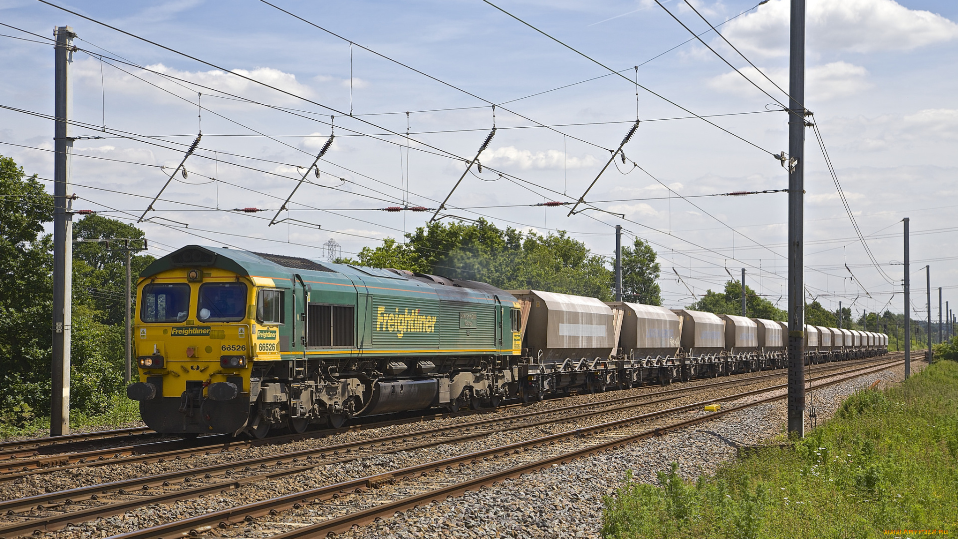 техника, поезда, железная, дорога, рельсы, локомотив, состав