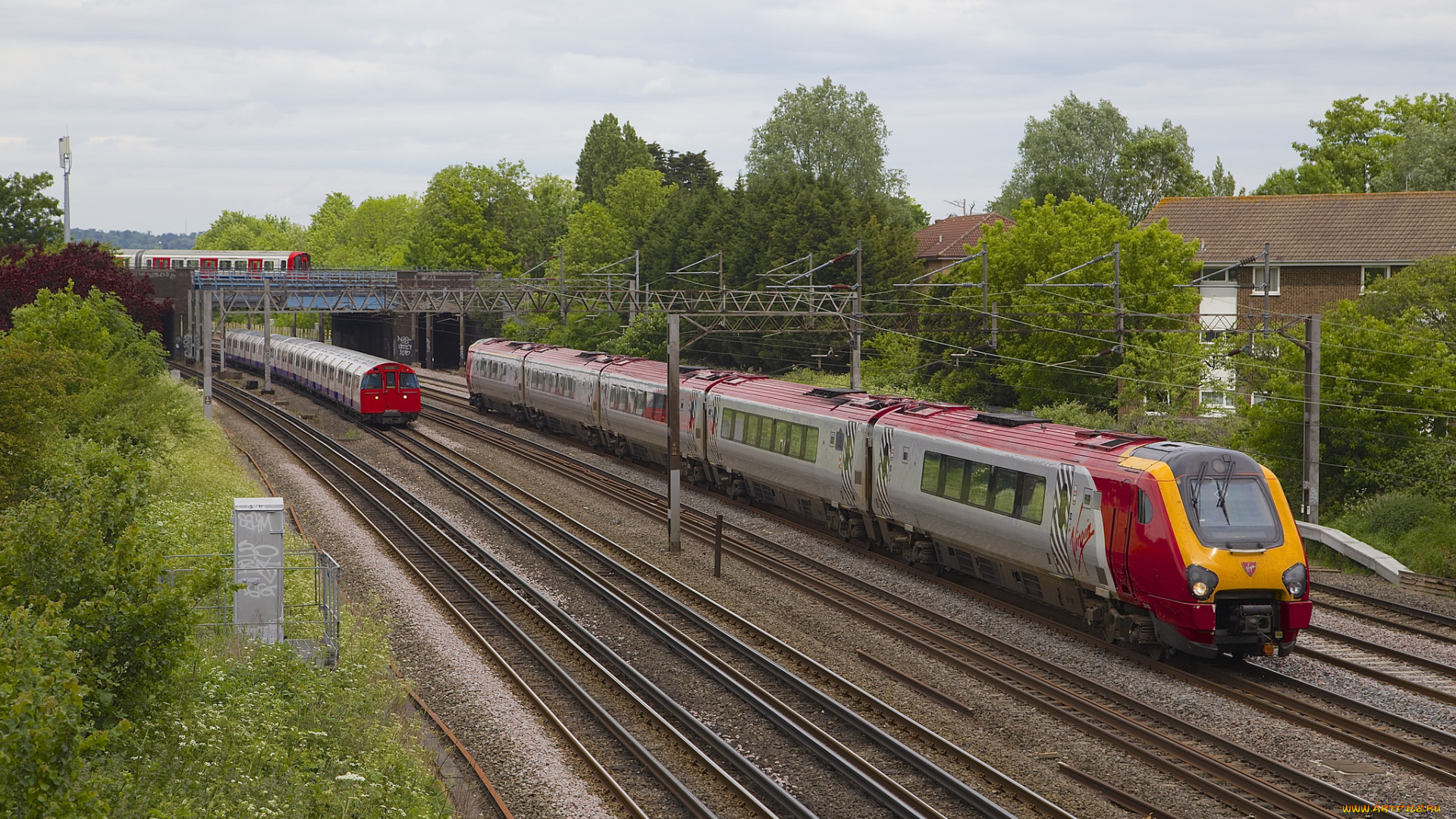 техника, поезда, железная, дорога, рельсы, локомотив, состав