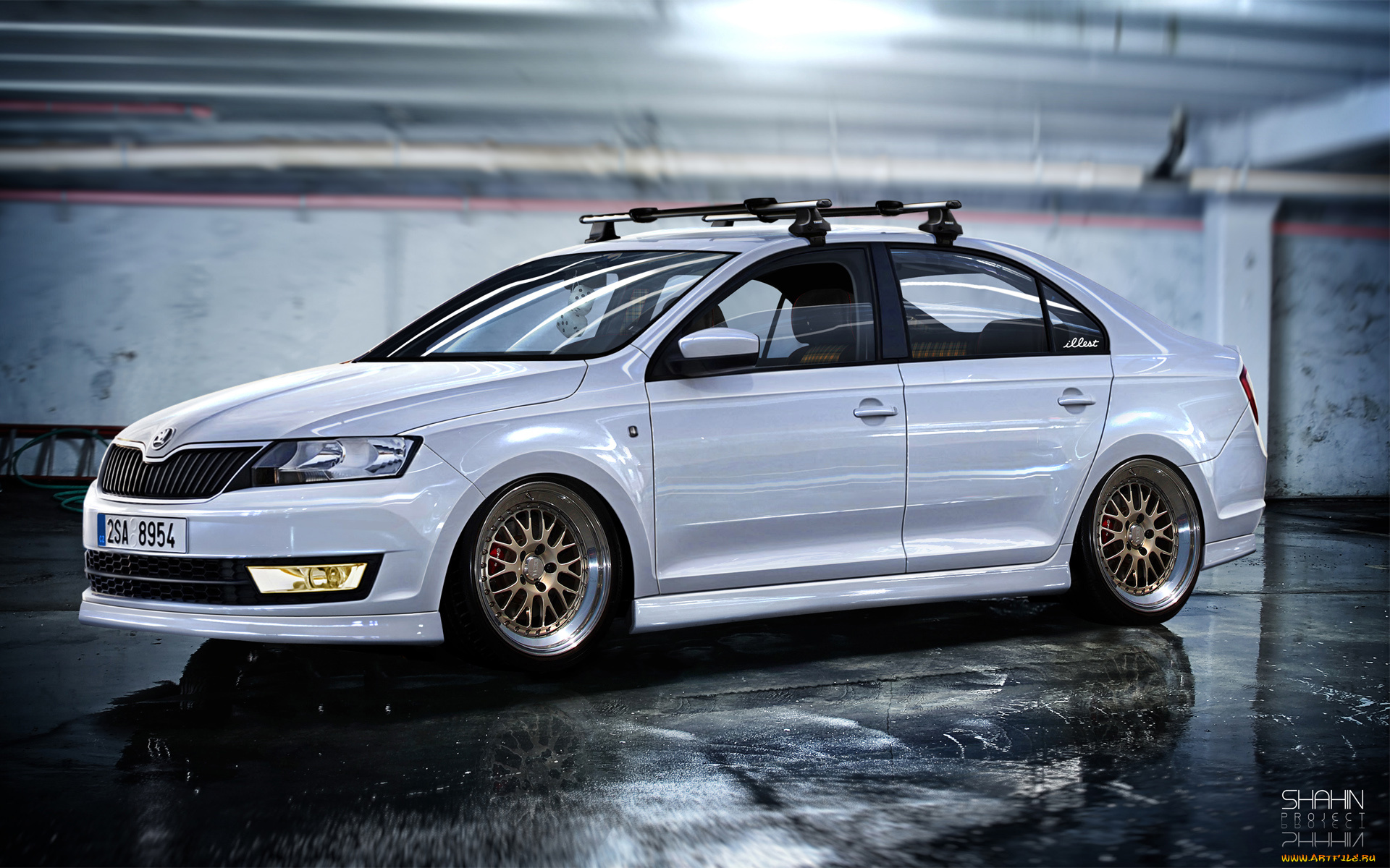 автомобили, виртуальный, тюнинг, skoda, rapid