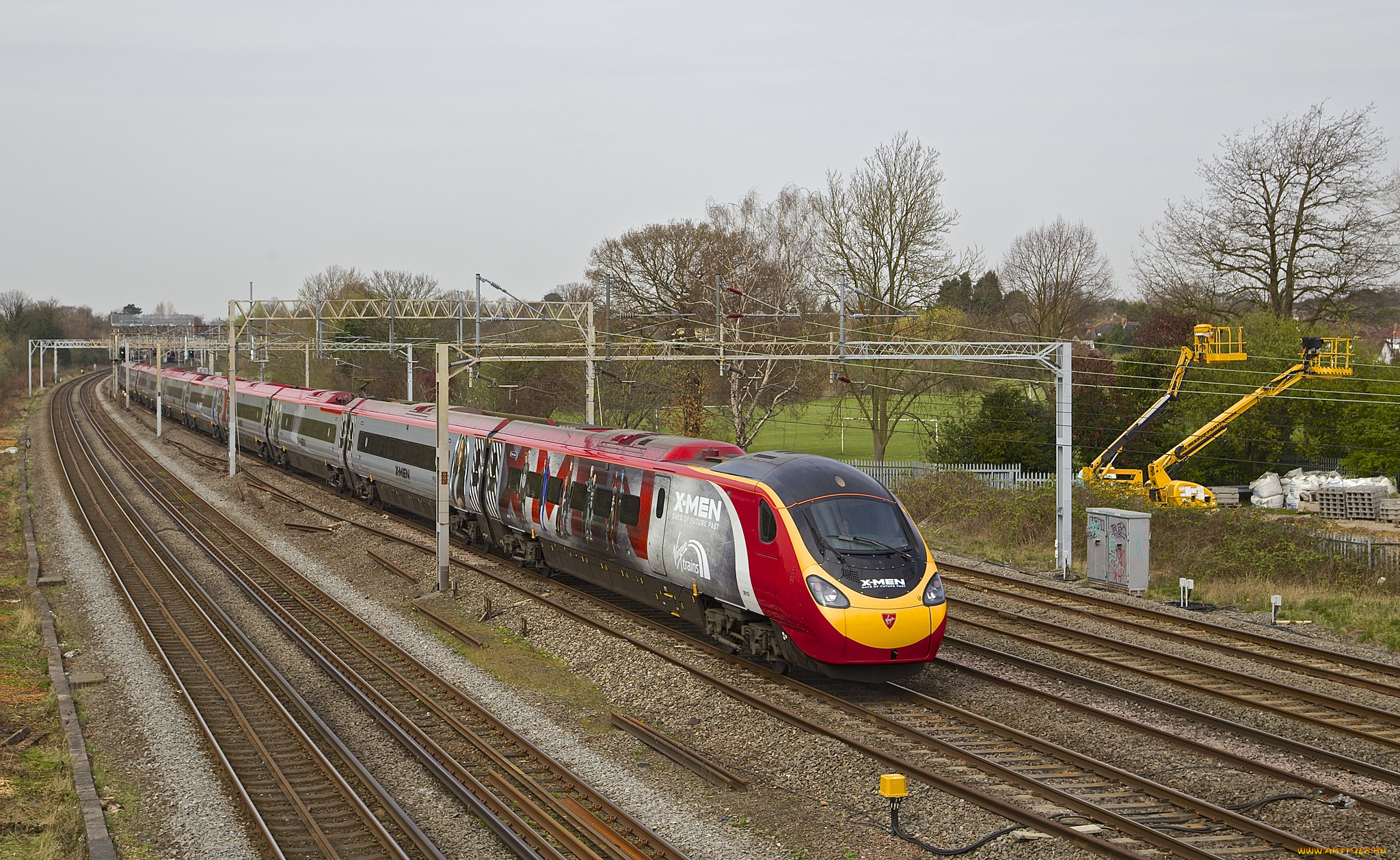 техника, поезда, железная, дорога, рельсы, локомотив, состав