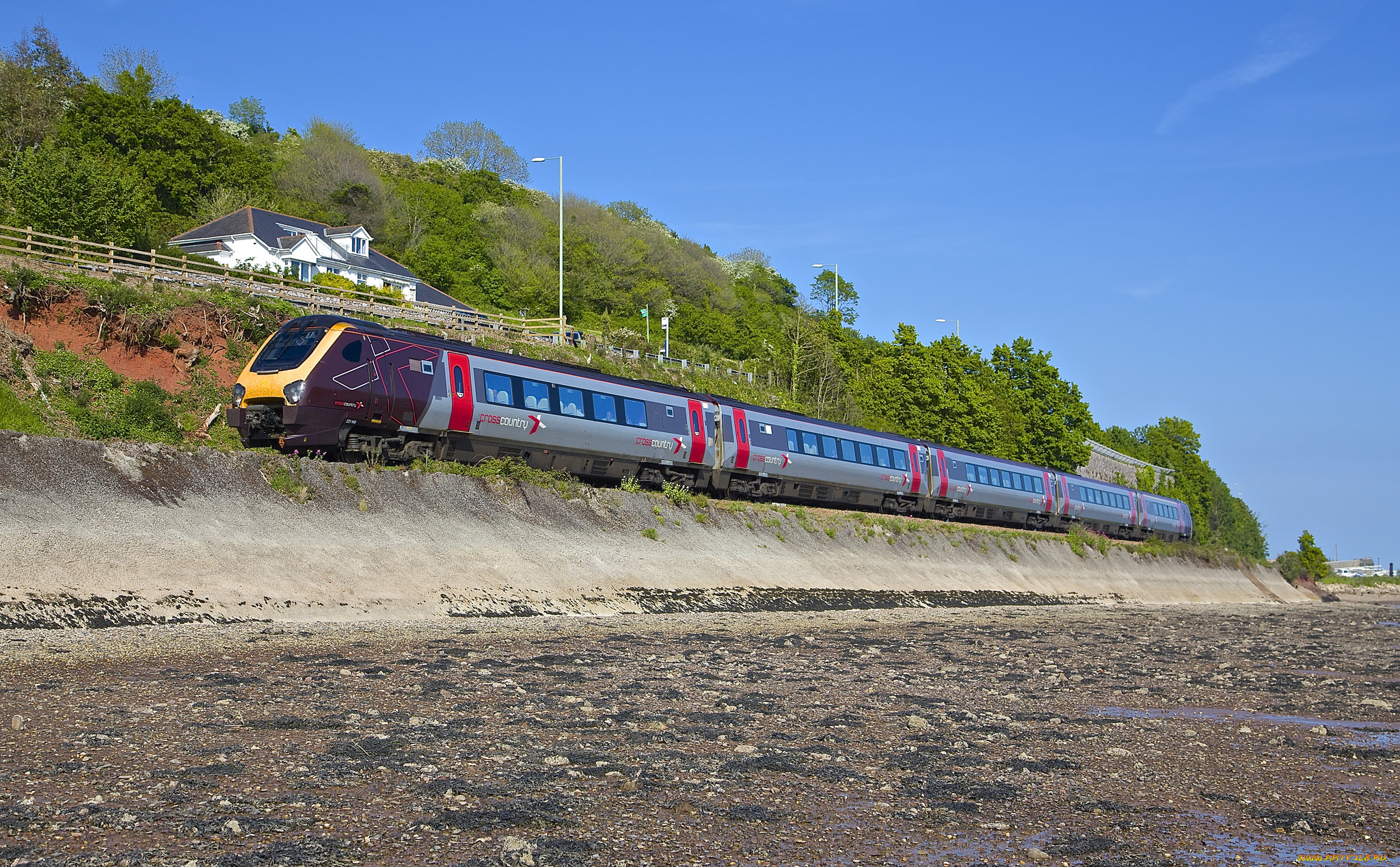 техника, поезда, железная, дорога, рельсы, локомотив, состав