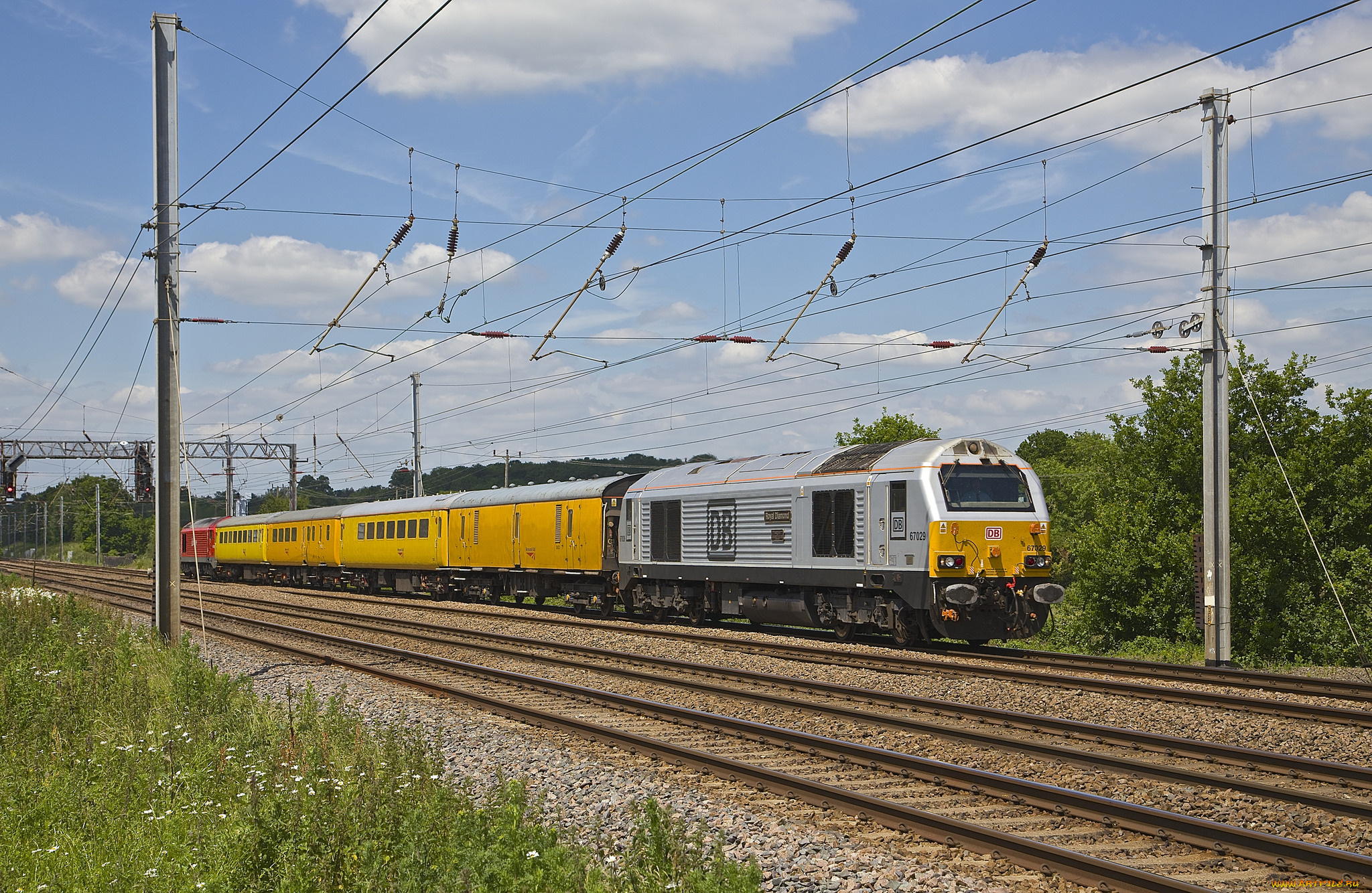 техника, поезда, железная, дорога, рельсы, локомотив, состав