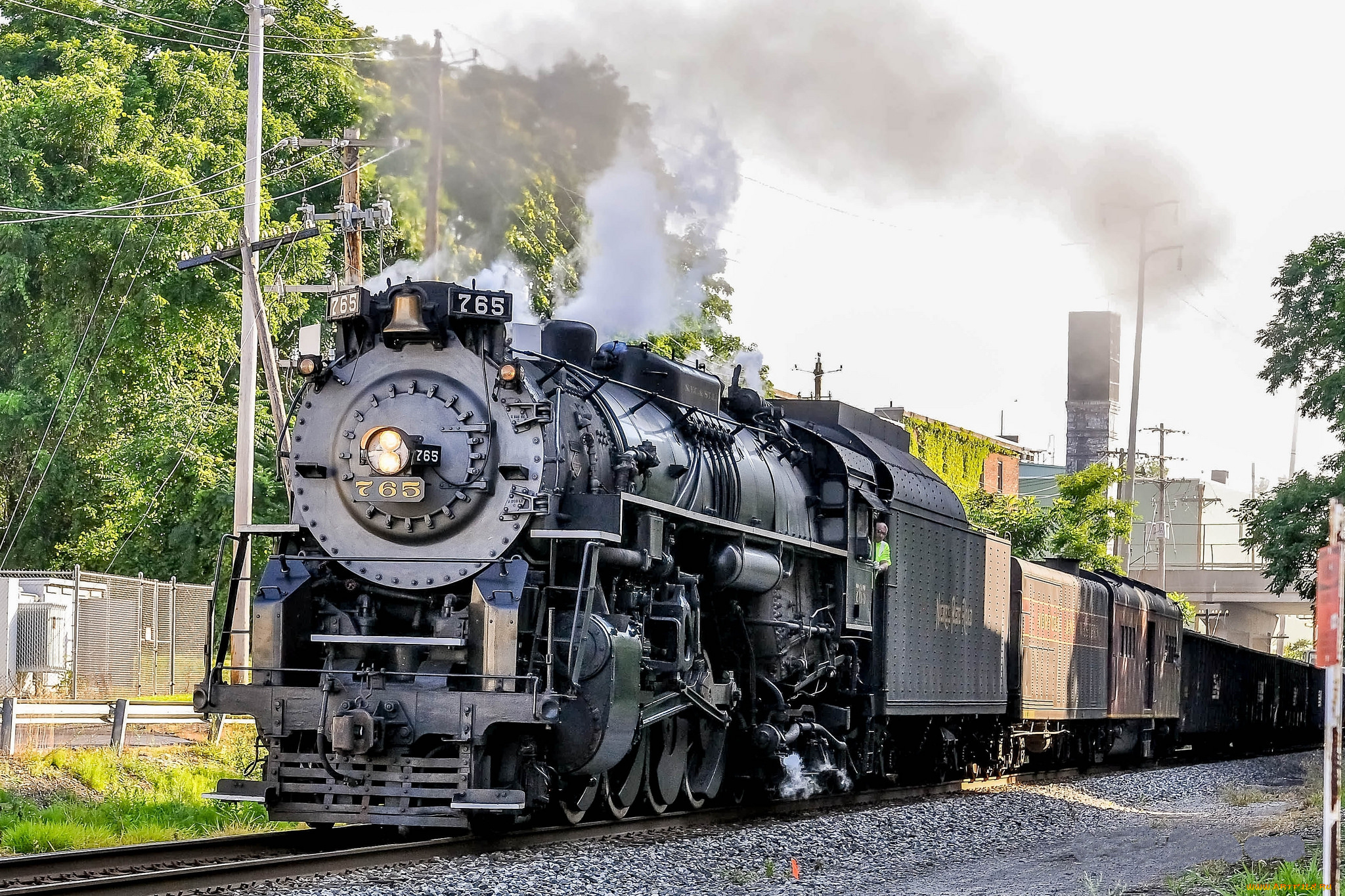 техника, паровозы, железная, дорога, рельсы, паровоз