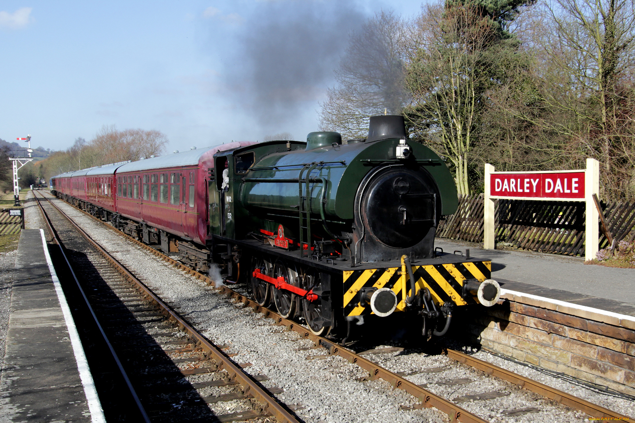 техника, паровозы, железная, дорога, рельсы, паровоз