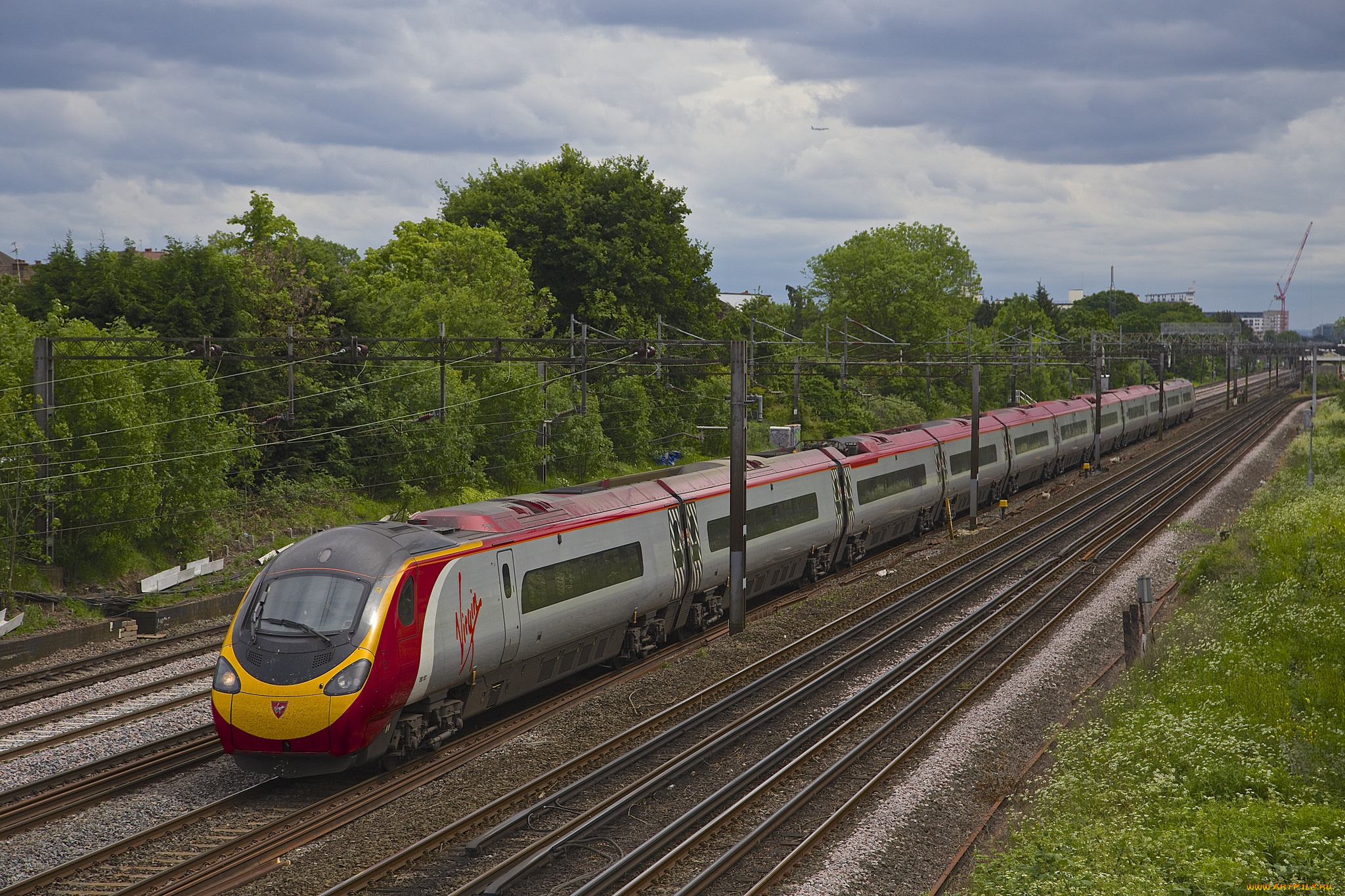 техника, поезда, железная, дорога, рельсы, локомотив, состав