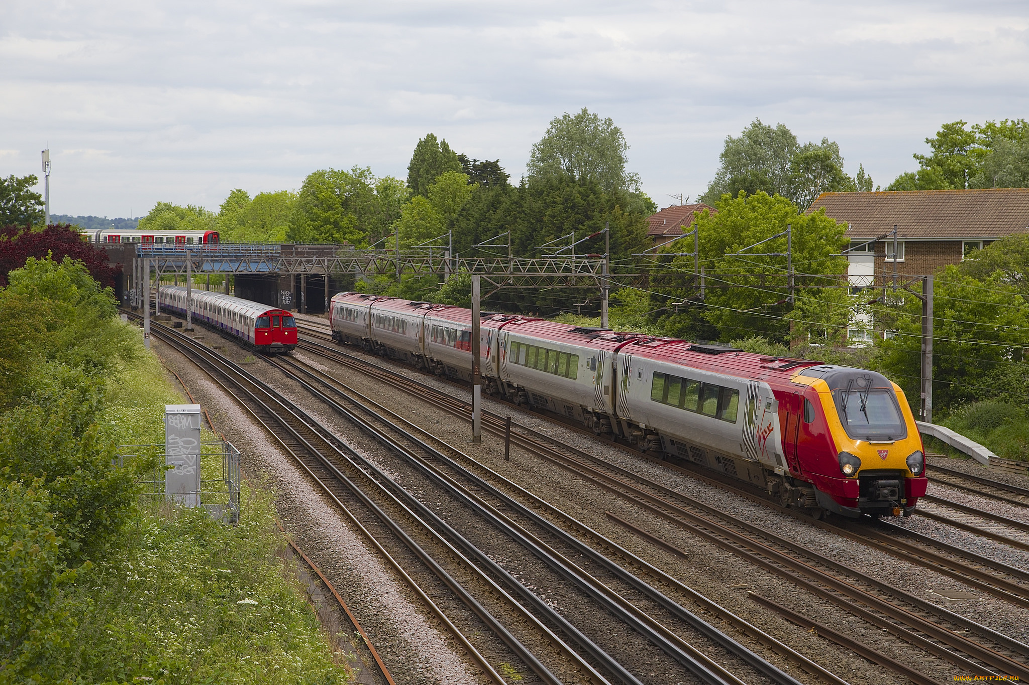 техника, поезда, железная, дорога, рельсы, локомотив, состав