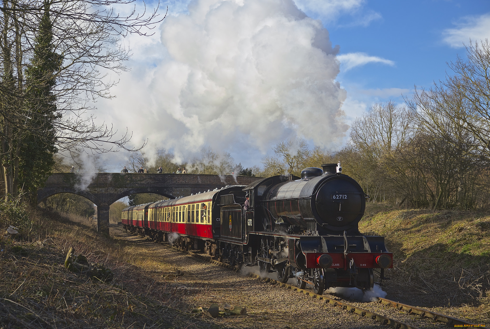 техника, паровозы, железная, дорога, рельсы, паровоз