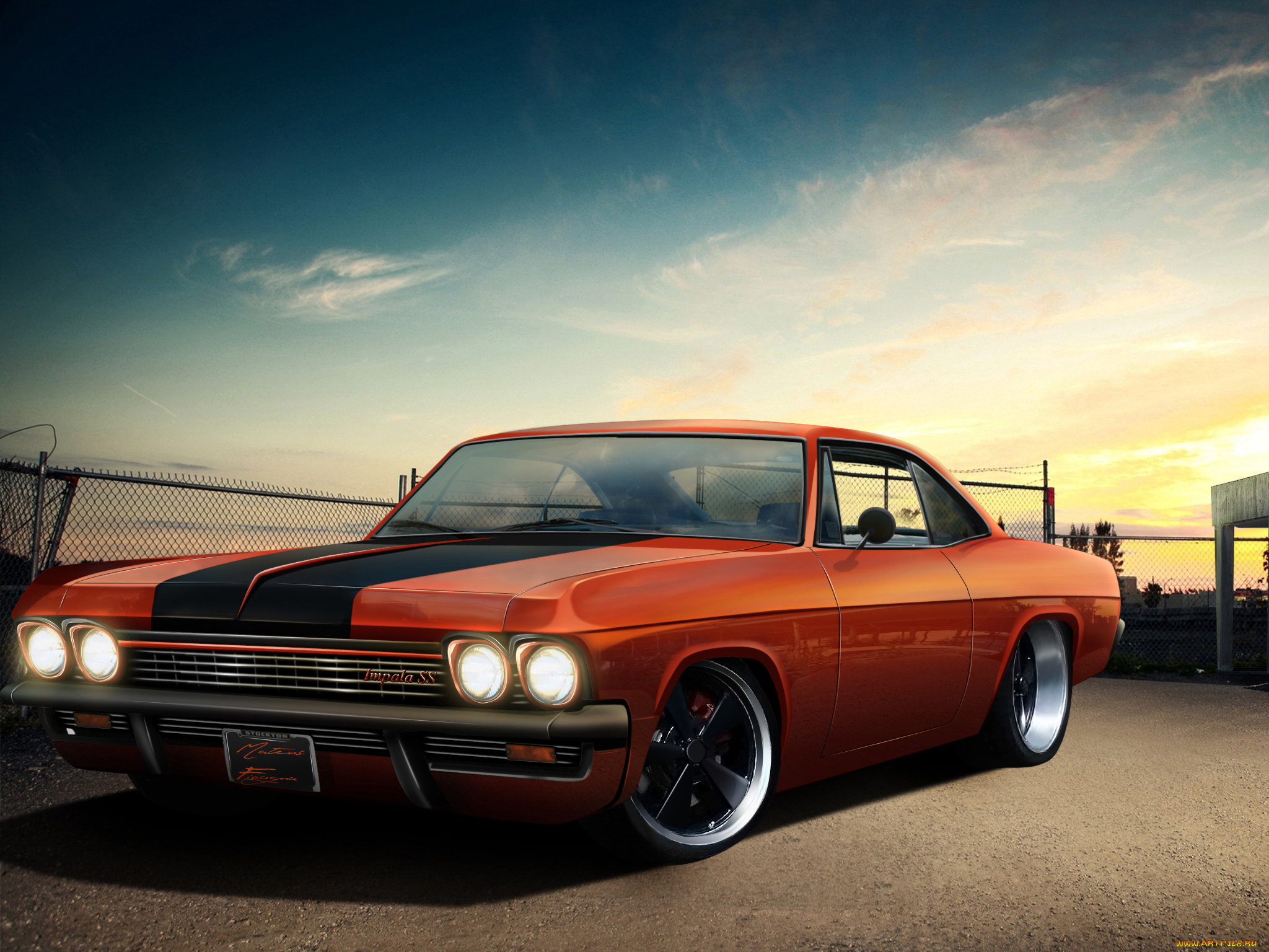 автомобили, виртуальный, тюнинг, biscayne