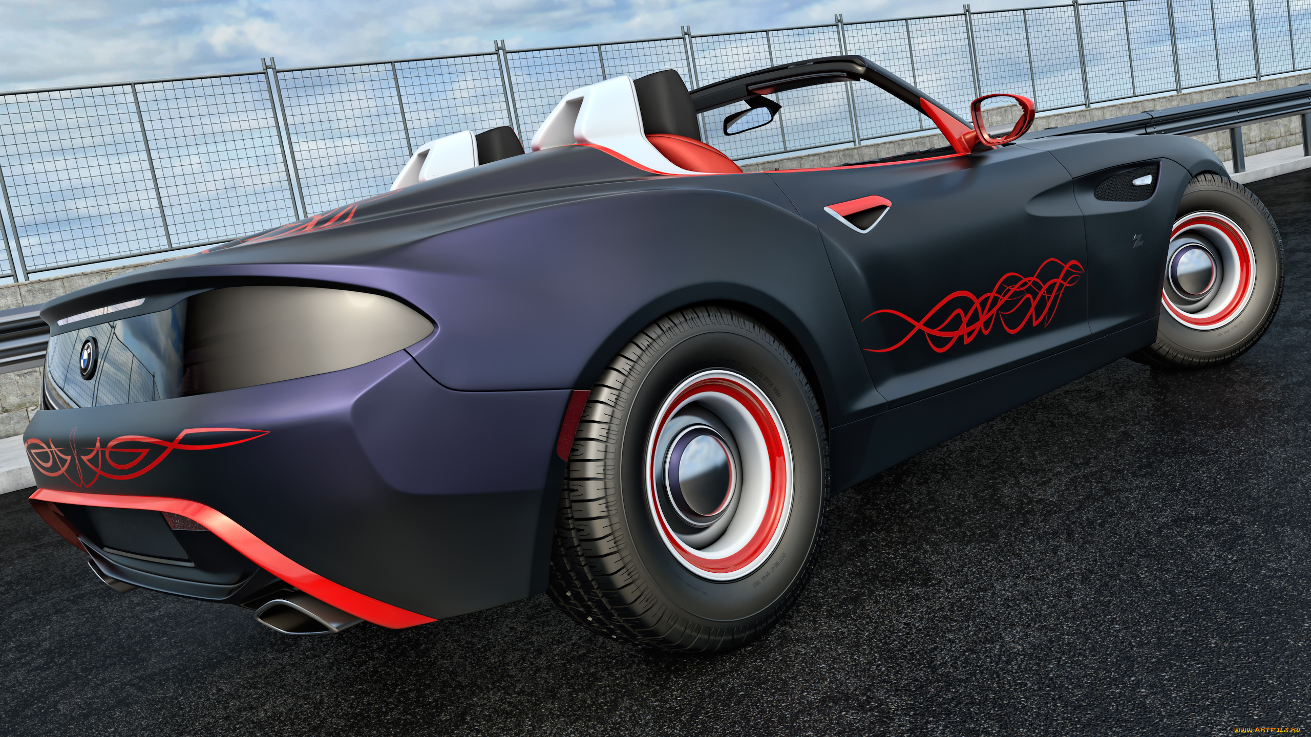 автомобили, 3д, автомобиль, фон