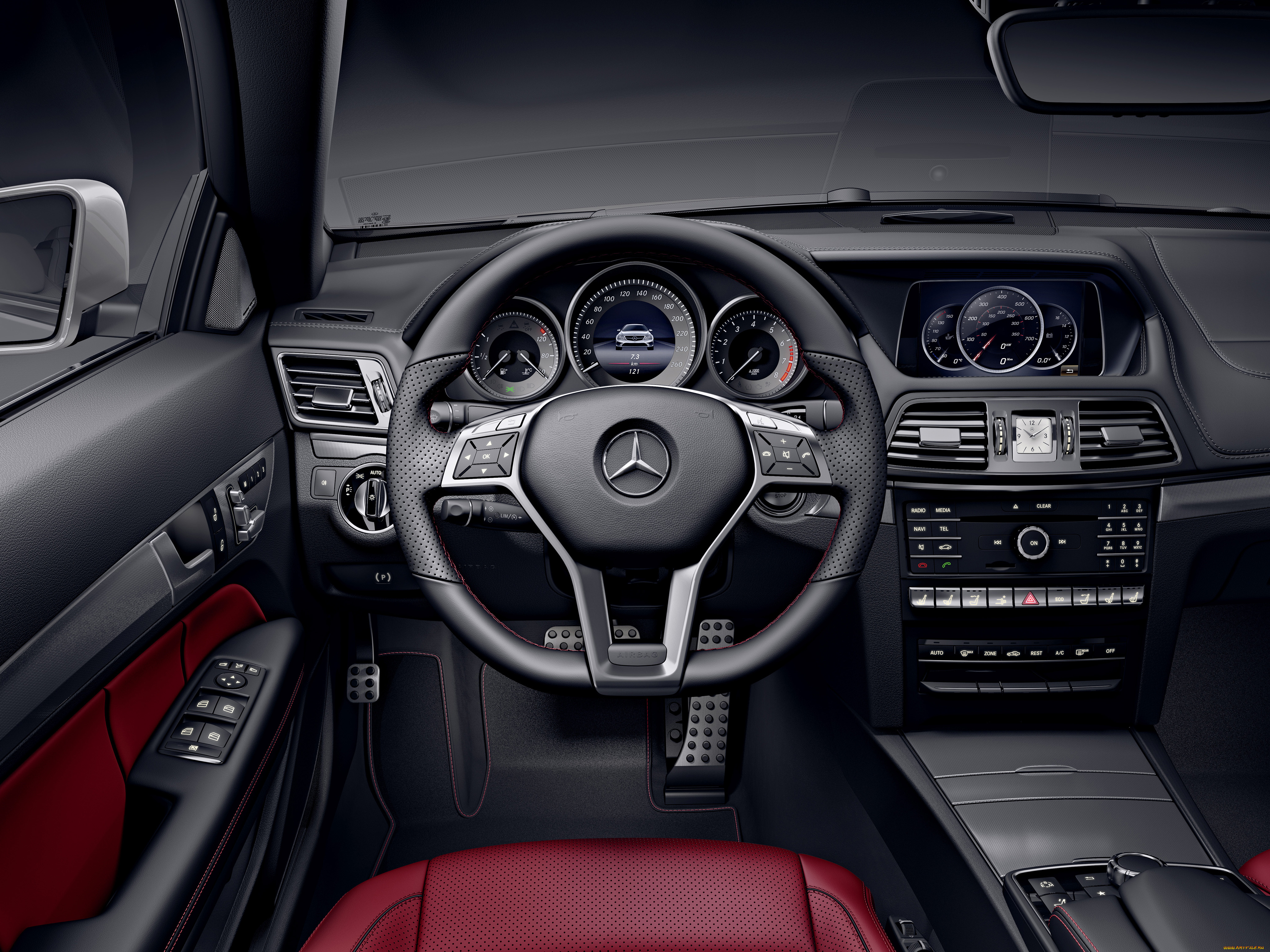 автомобили, спидометры, торпедо, mercedes-benz, e, 500, coupe, v8, edition, c207, 2015г