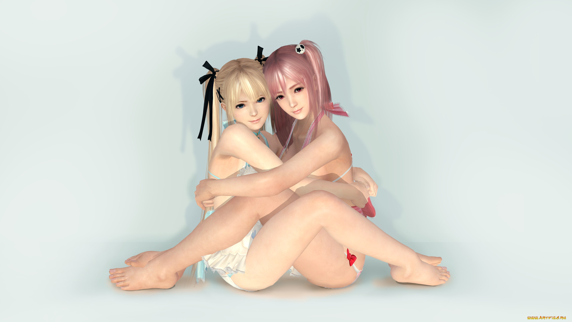 3д, графика, аниме, , anime, фон, взгляд, девушки