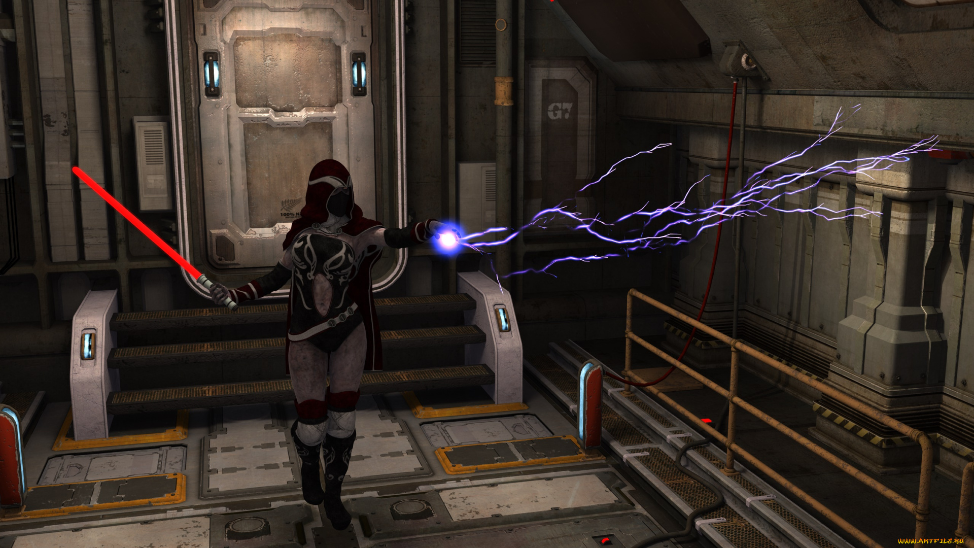 3д, графика, фантазия, , fantasy, оружие, взгляд, фон, девушка