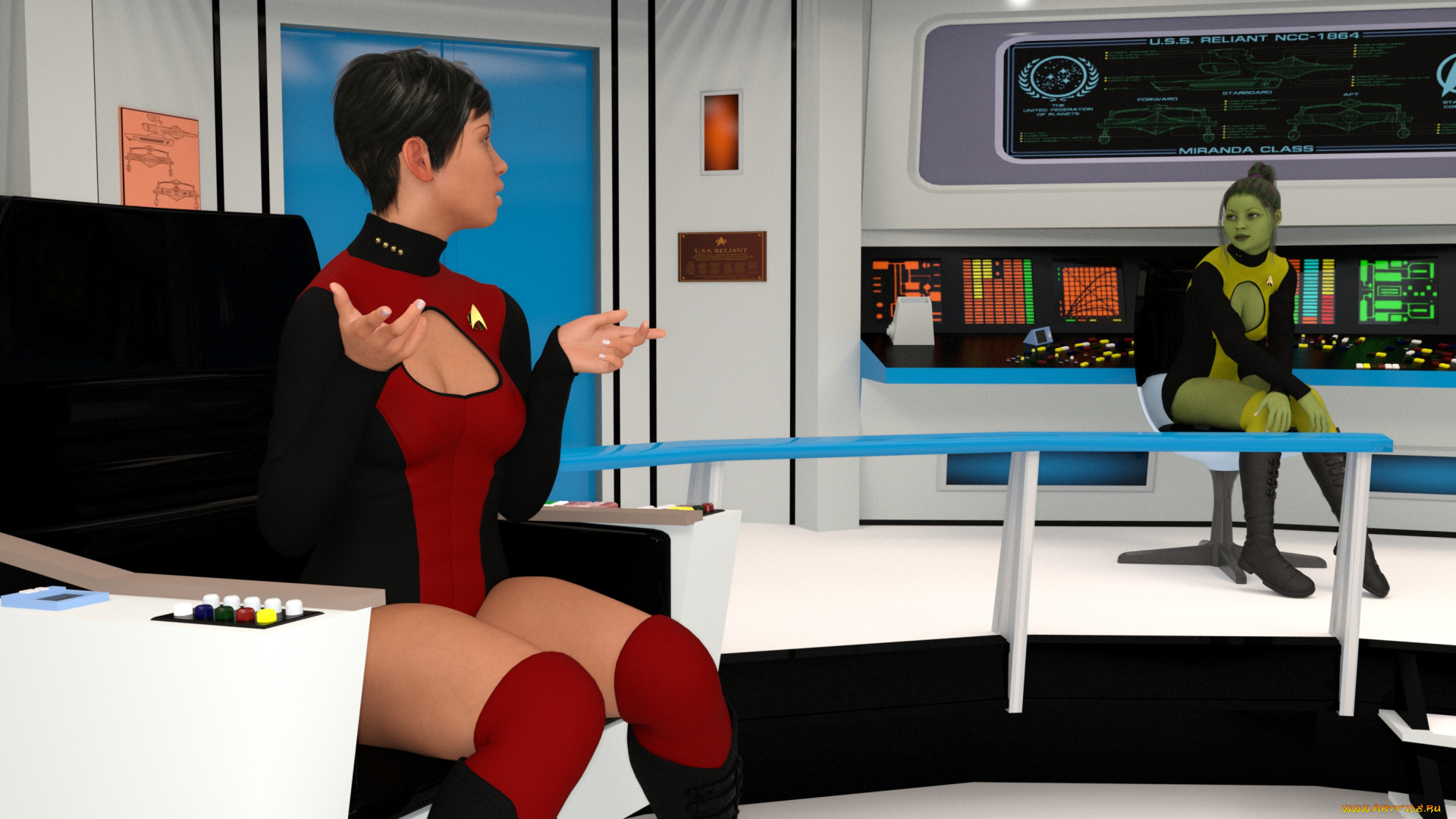 3д, графика, фракталы, , fractal, фон, взгляд, девушки