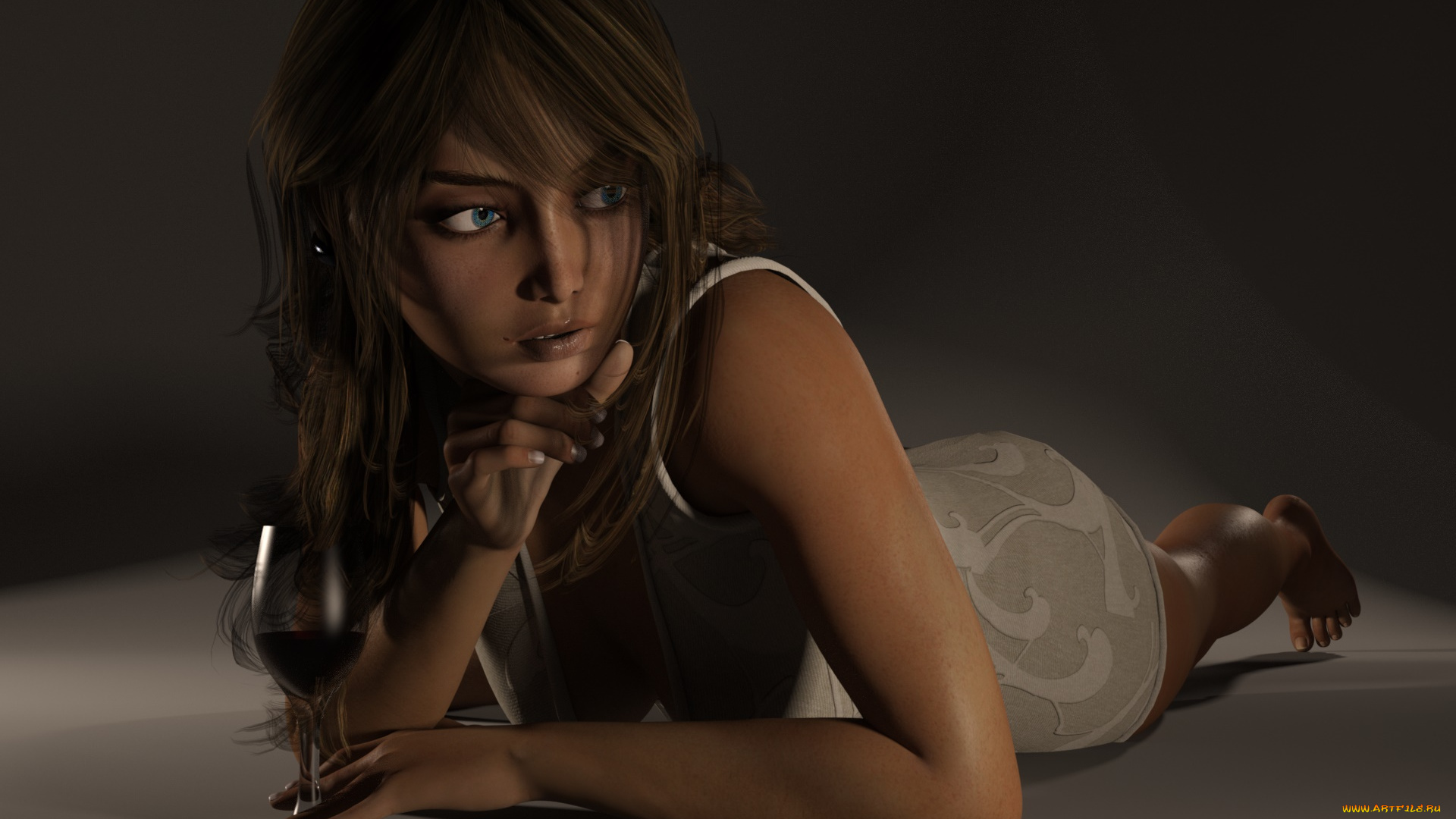 3д, графика, люди, , people, фон, взгляд, девушка