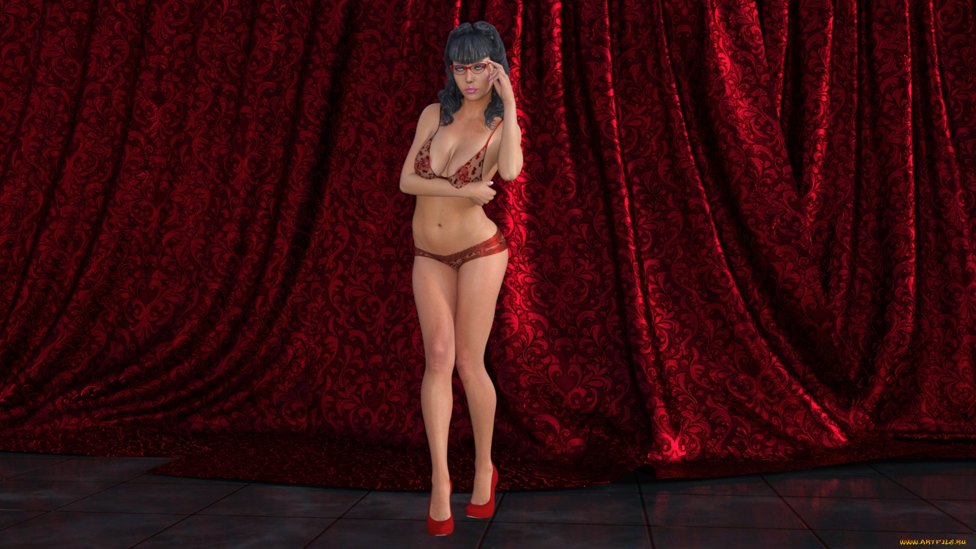 3д, графика, люди, , people, взгляд, девушка, фон