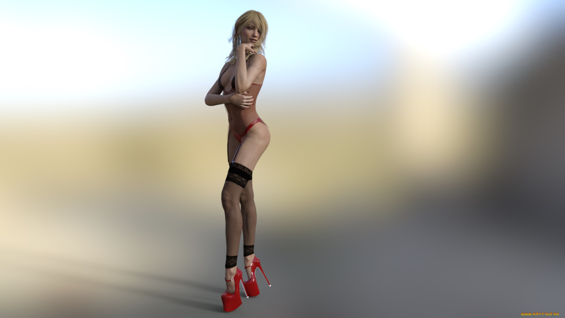 3д, графика, люди, , people, взгляд, девушка, фон