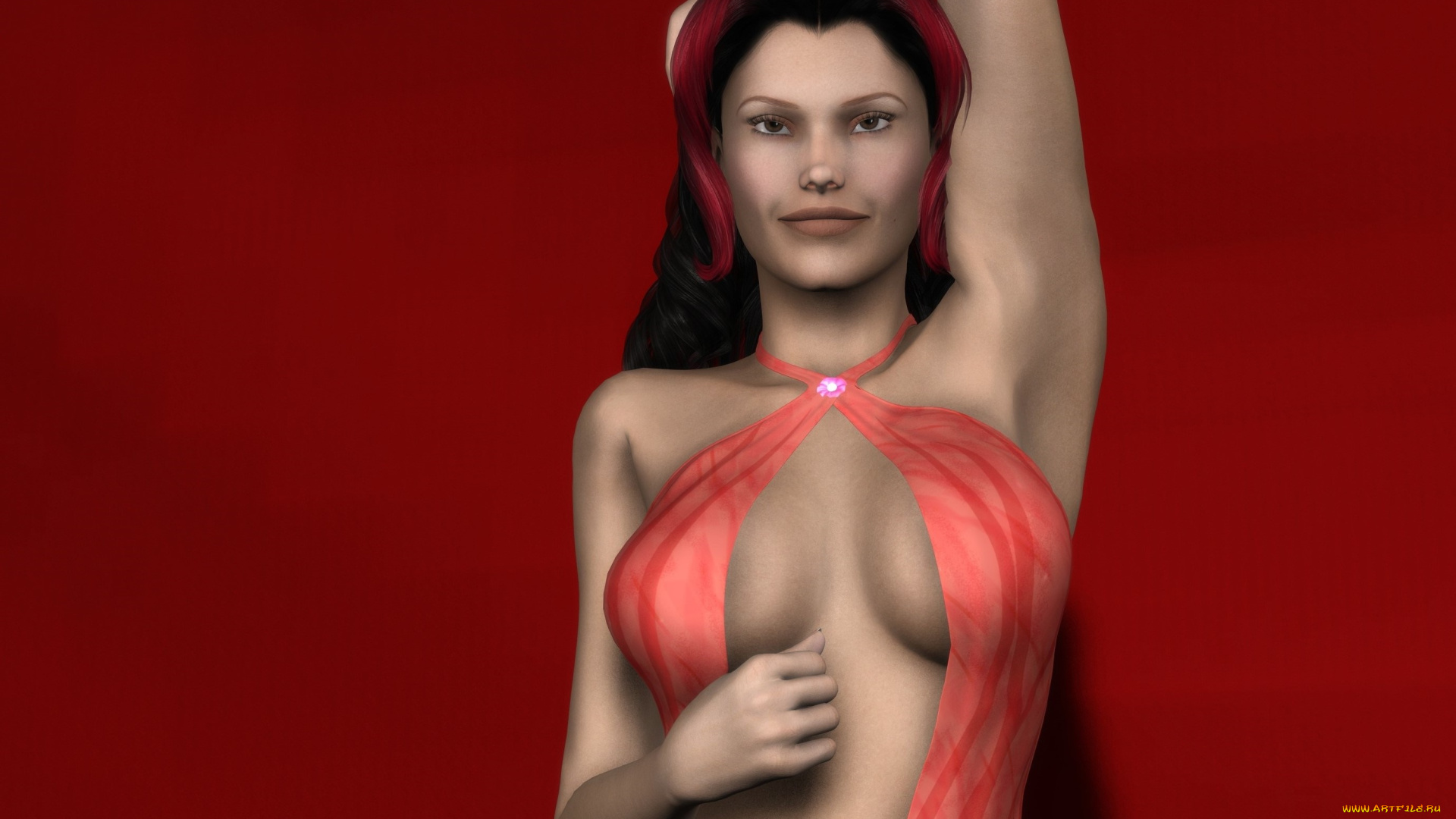 3д, графика, люди, , people, взгляд, фон, девушка