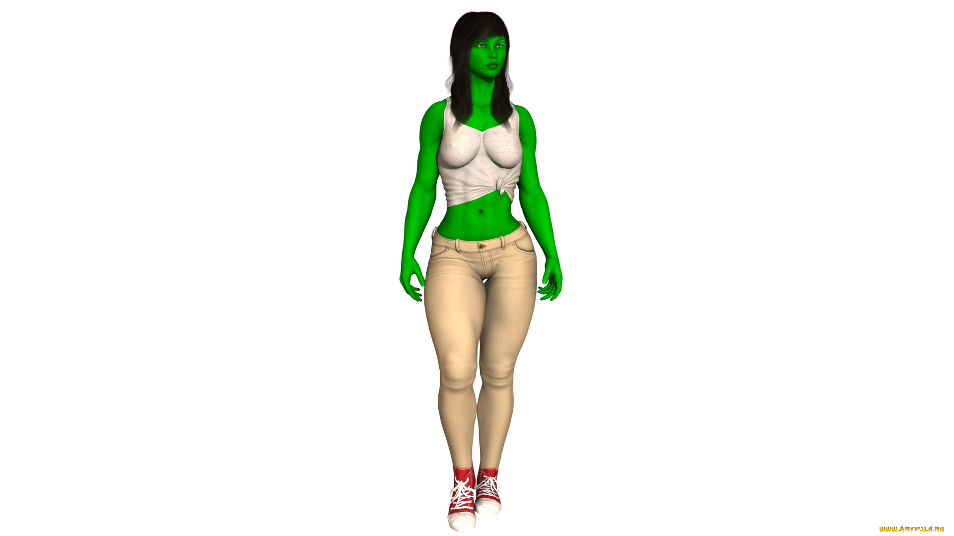 3д, графика, существа, , creatures, фон, взгляд, девушка