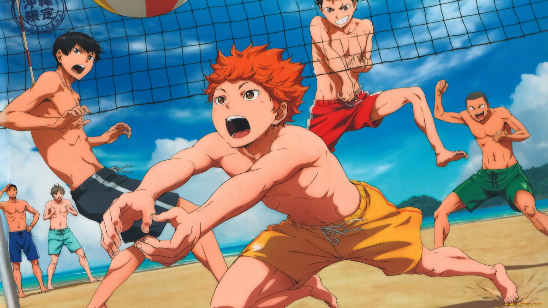 аниме, haikyuu, парни, волейбол