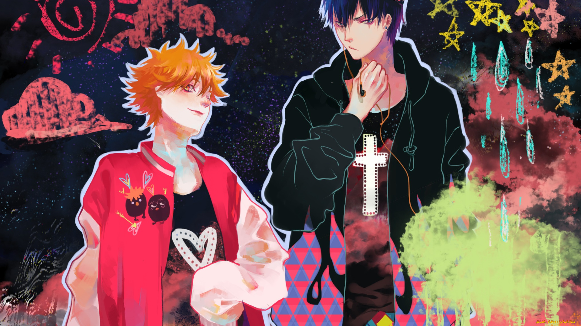 аниме, haikyuu, парни, волейбол