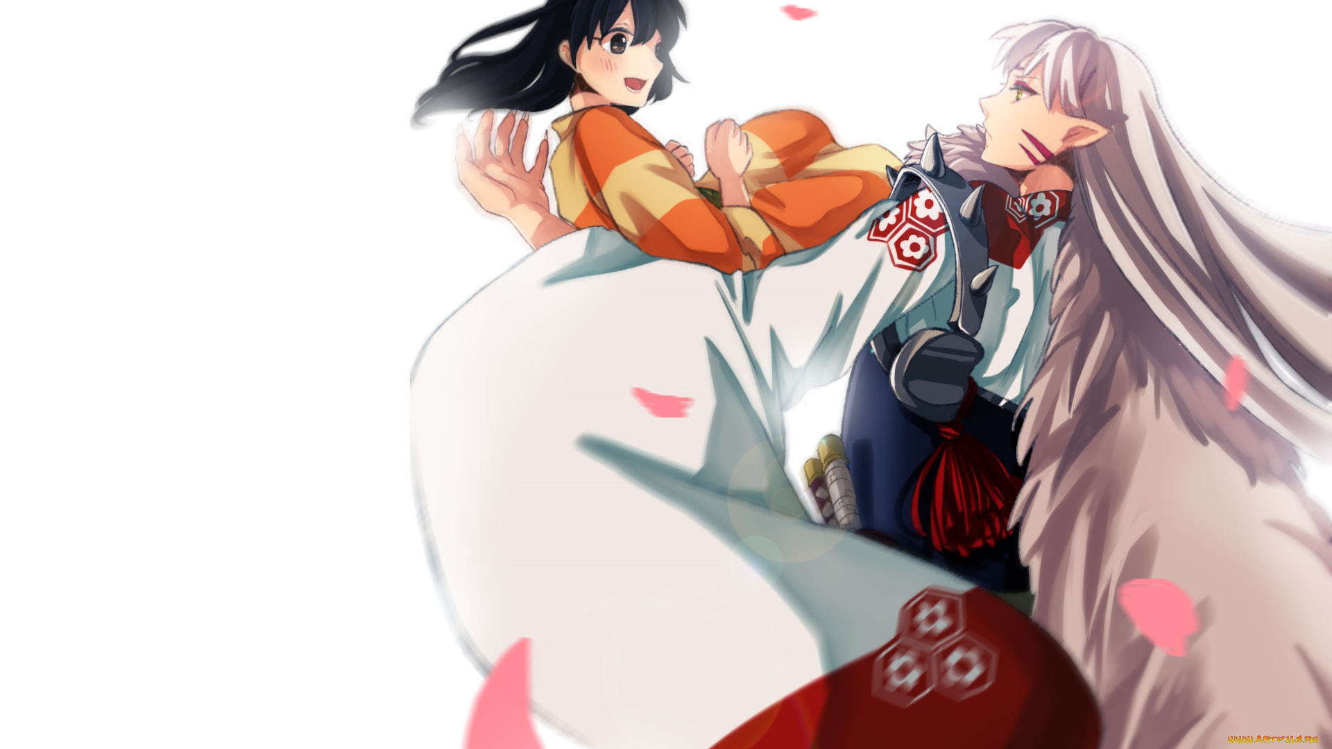 аниме, inuyasha, рин, сешоумару