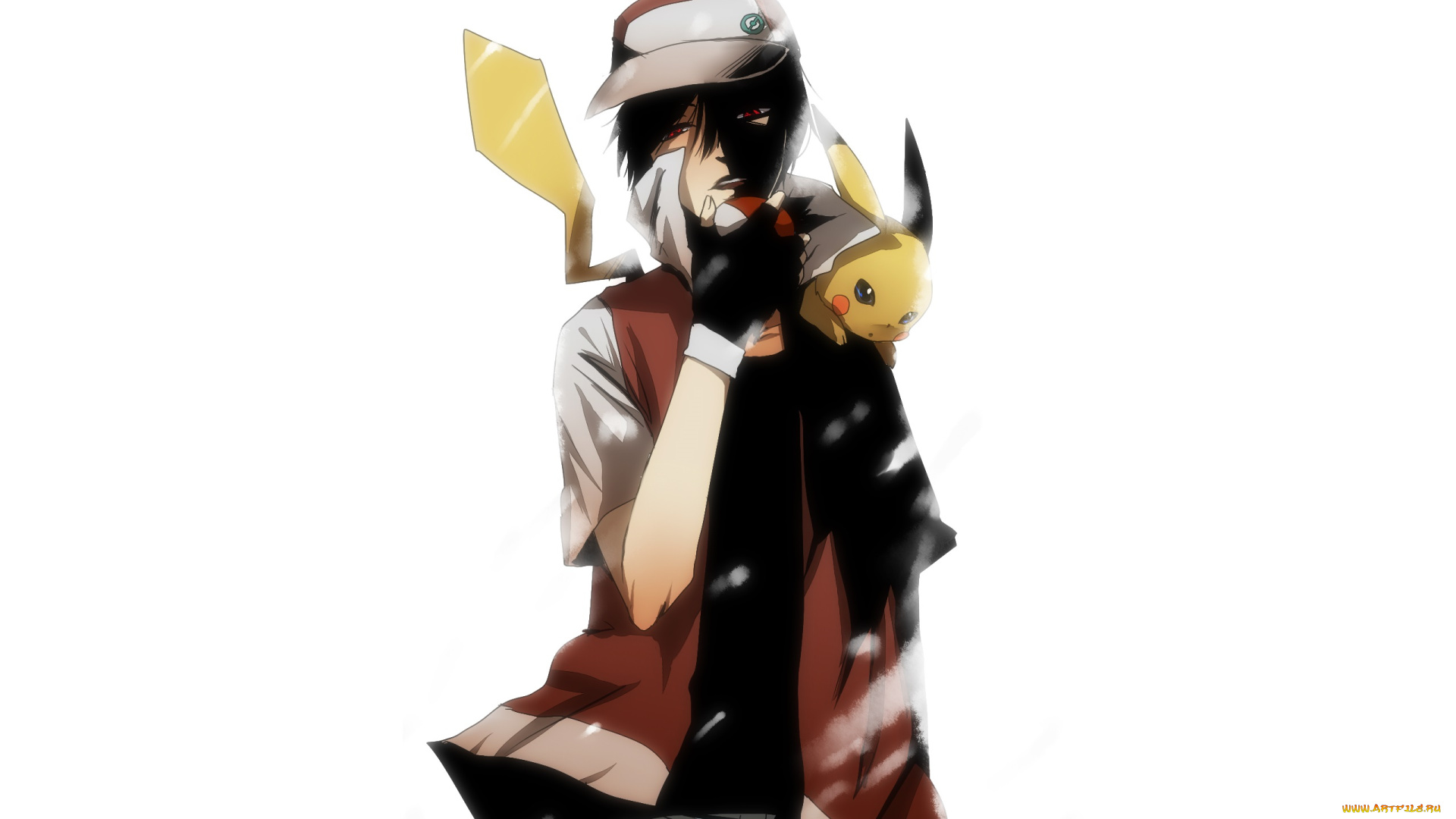 аниме, pokemon, пикачу, эш