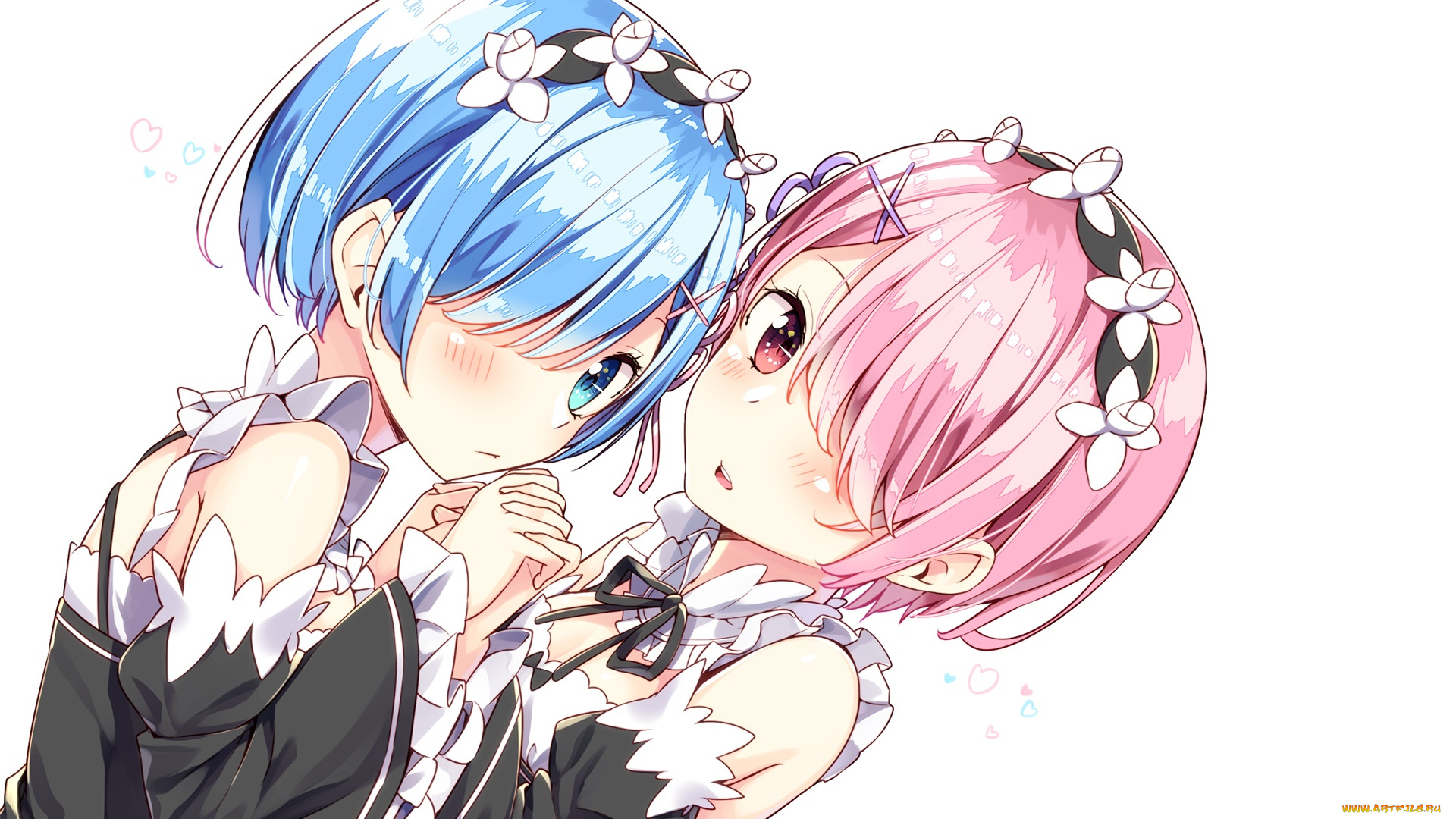 аниме, re, , zero, kara, hajimeru, isekai, seikatsu, фон, взгляд, девушки