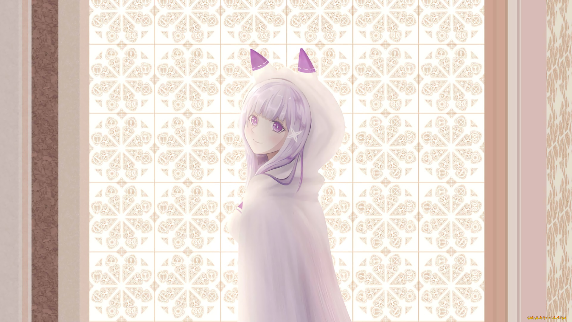 аниме, re, , zero, kara, hajimeru, isekai, seikatsu, фон, взгляд, девушка