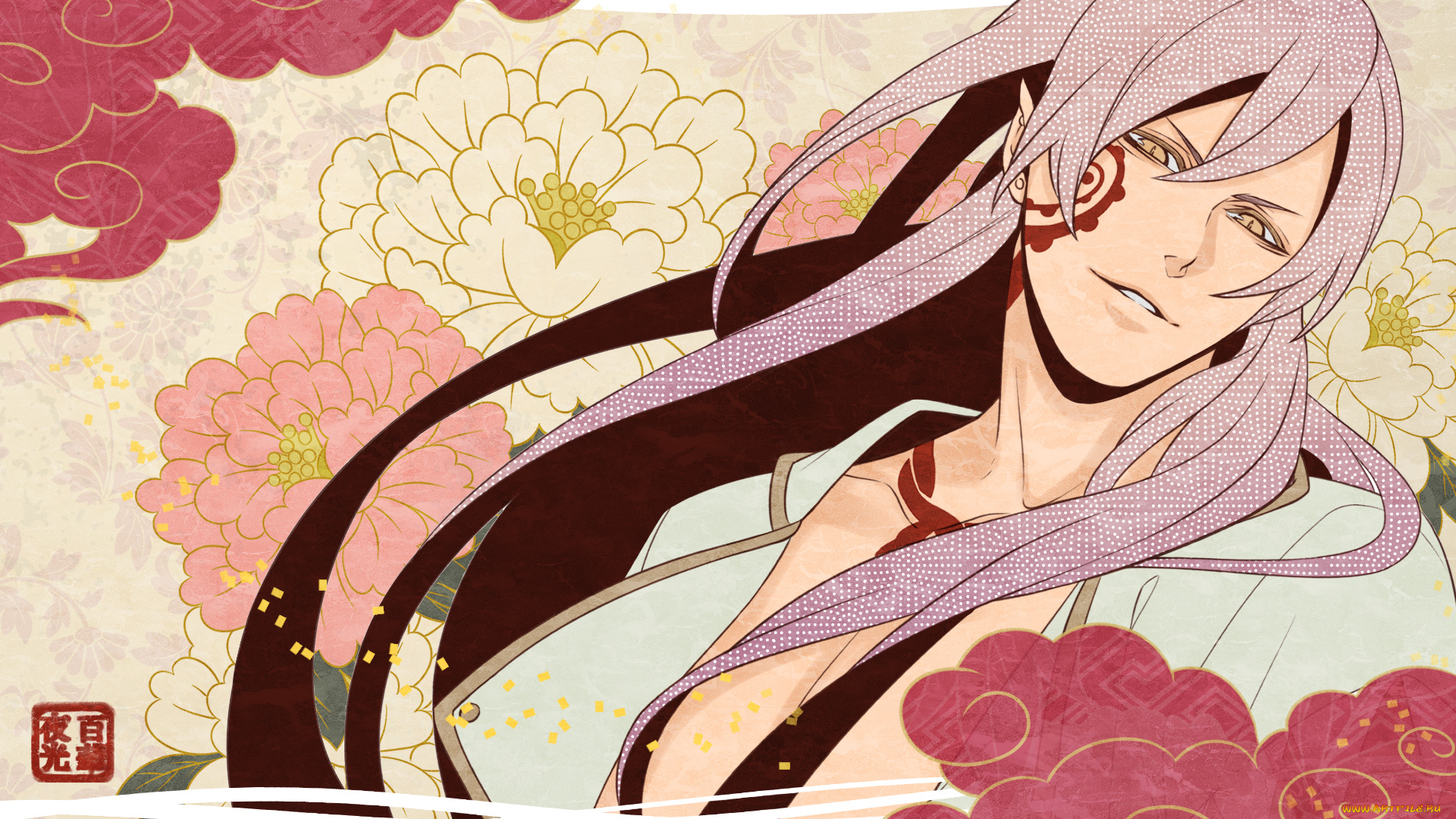 аниме, животные, , существа, hyakka, yakou, hakuren