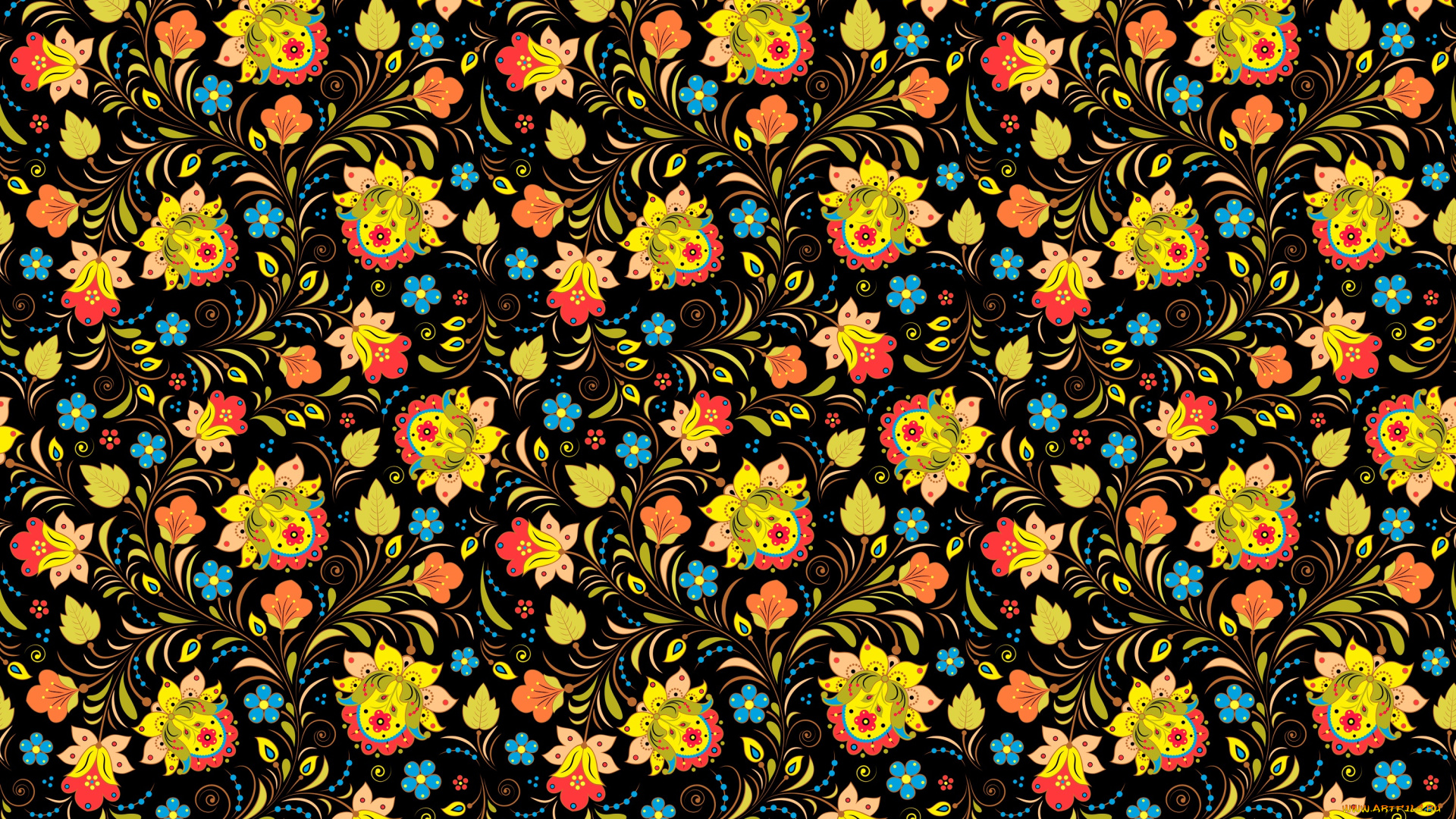 векторная, графика, цветы, , flowers, цветы, узор, пестрый