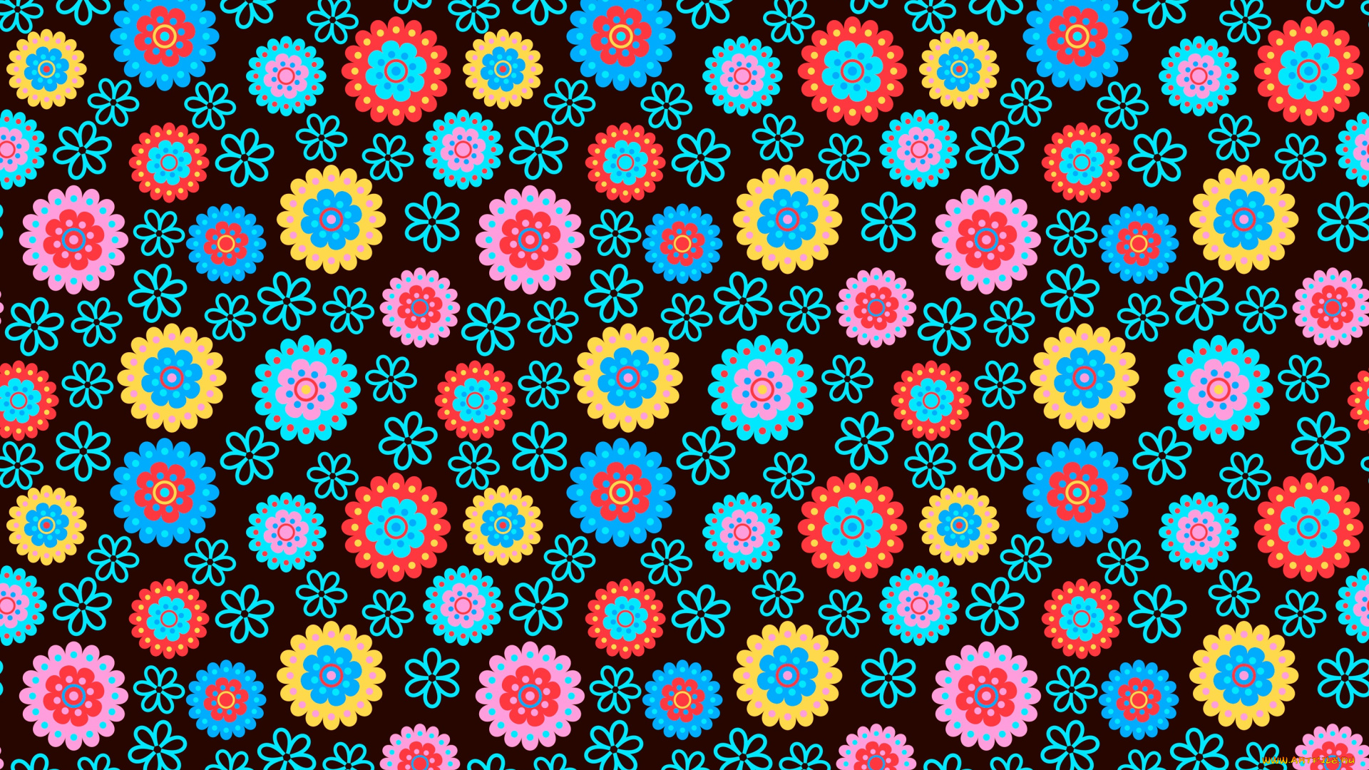 векторная, графика, цветы, , flowers, цветы, разноцветный, узор