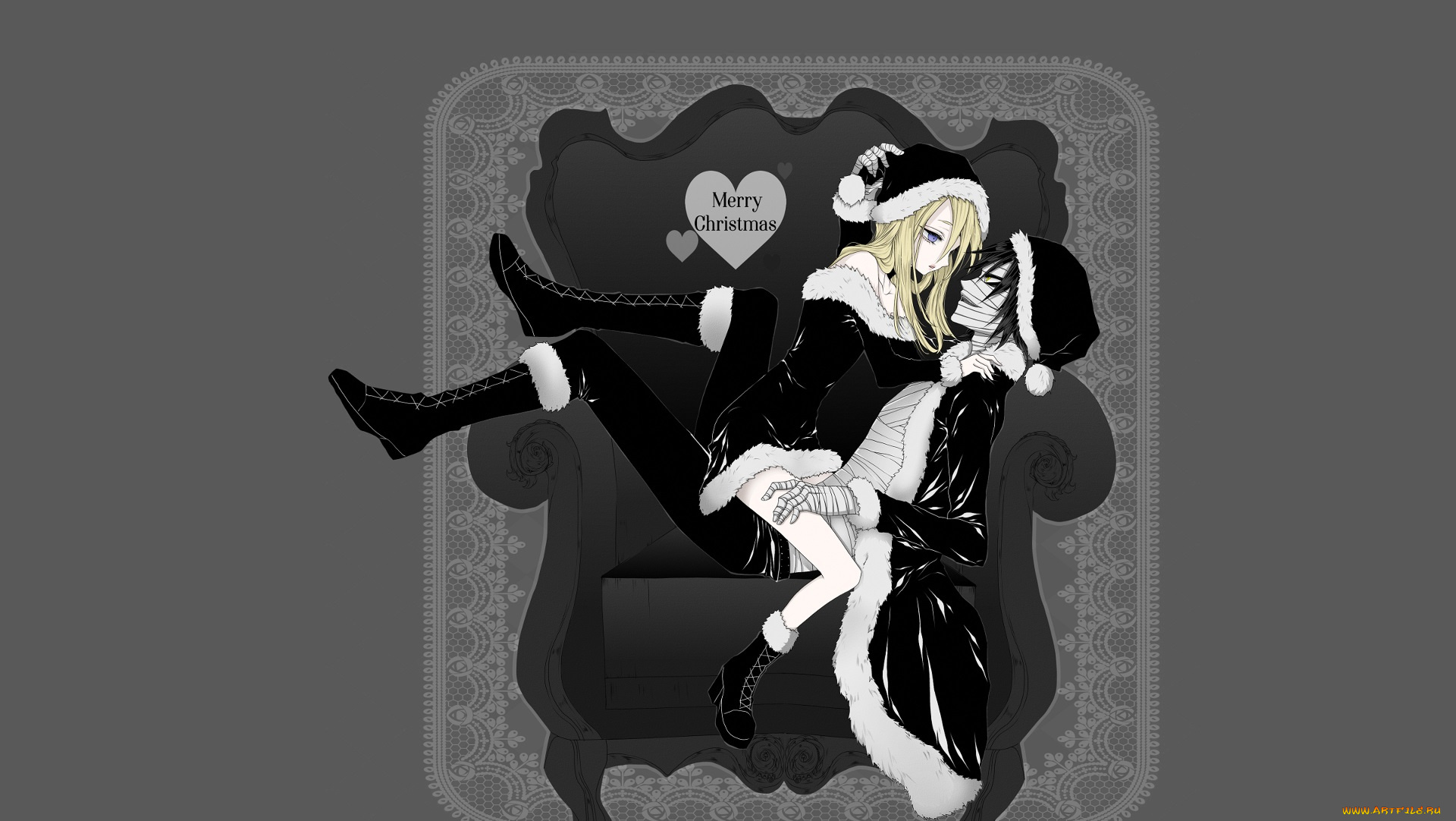 аниме, satsuriku, no, tenshi, пара