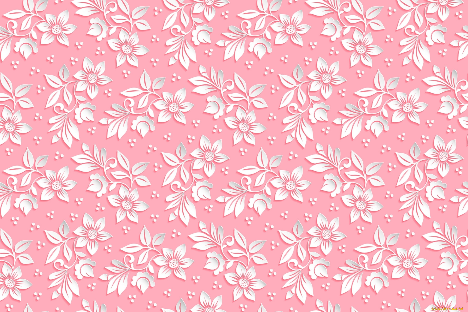 векторная, графика, цветы, , flowers, розовый, фон, объем, узор, цветы