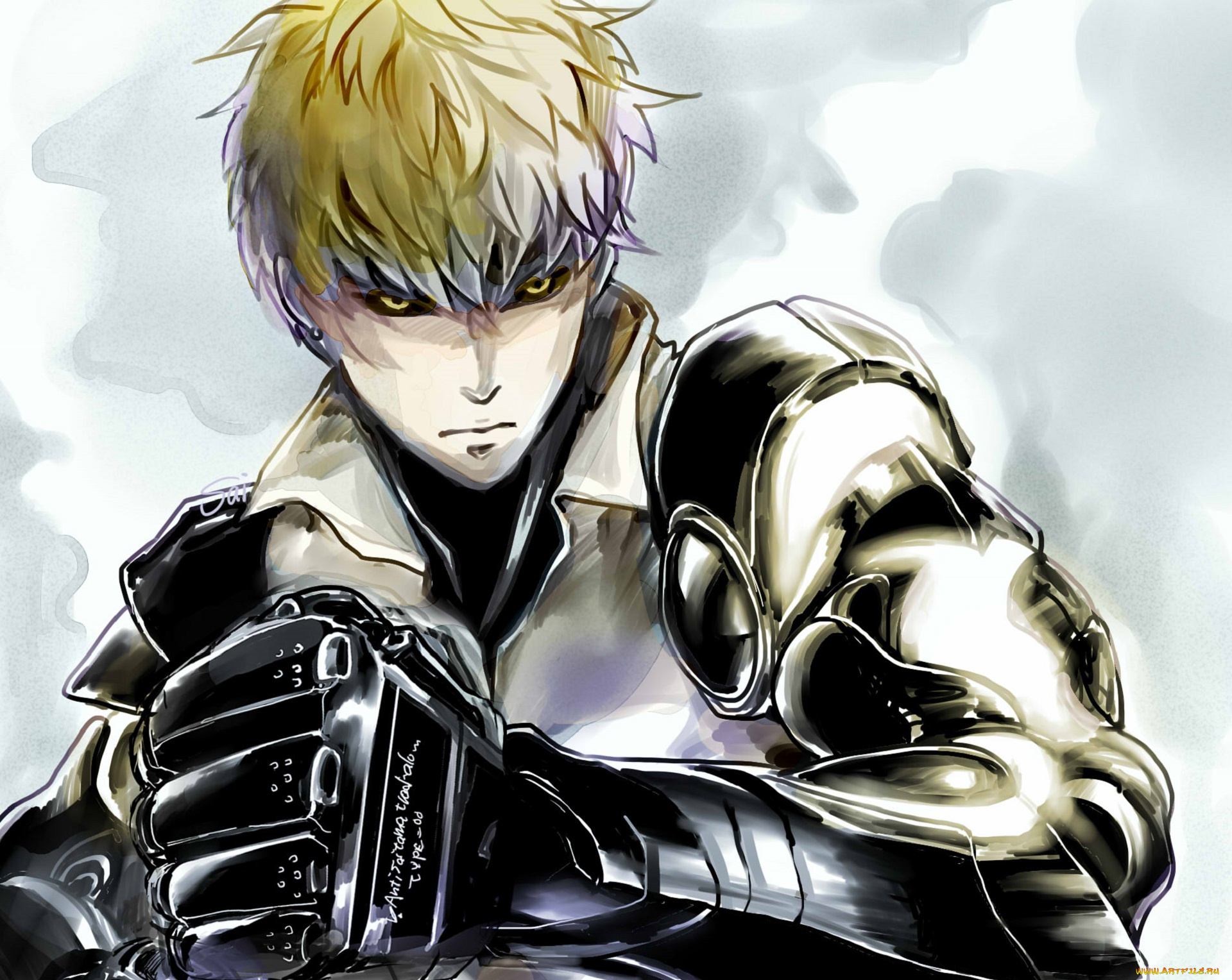 аниме, one, punch, man, генос