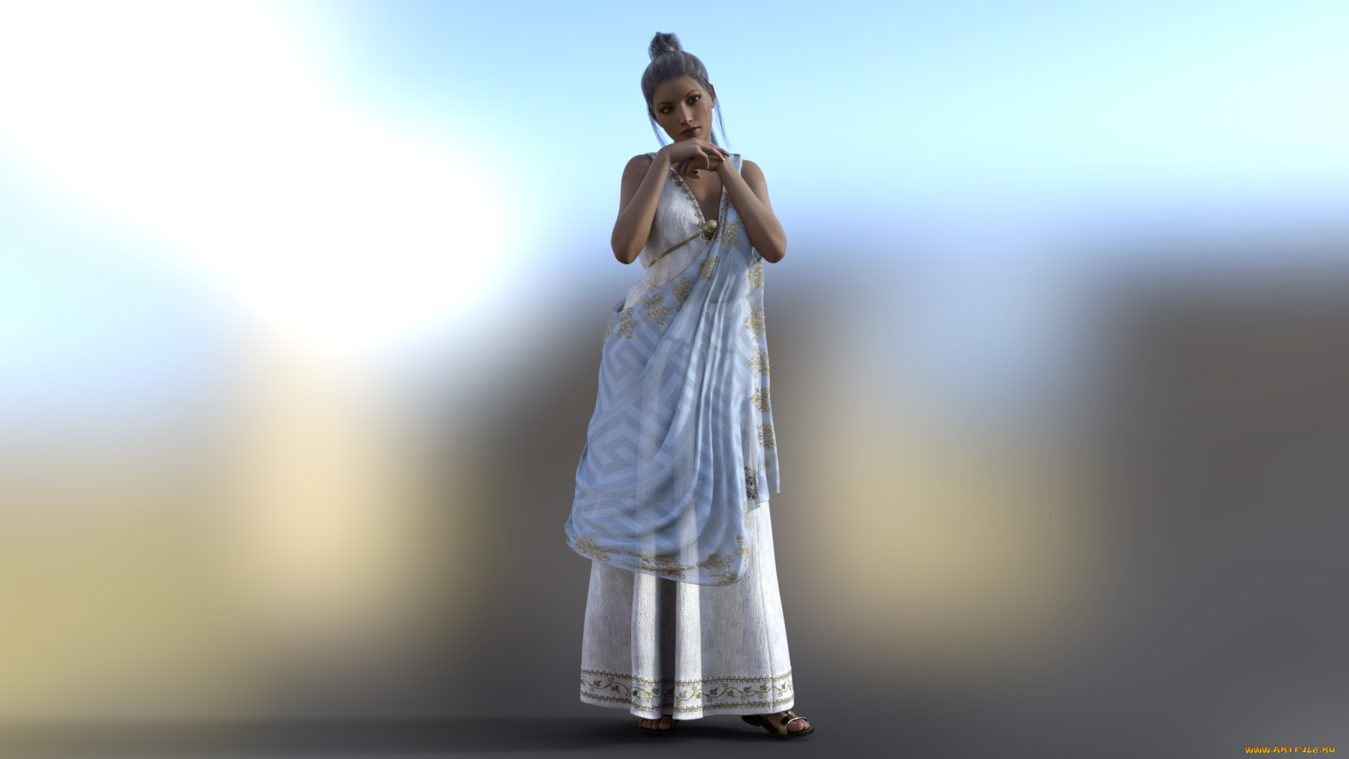 3д, графика, люди, , people, девушка, взгляд, фон