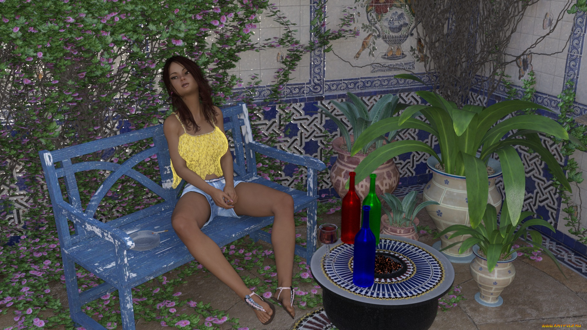 3д, графика, люди, , people, фон, девушка, взгляд