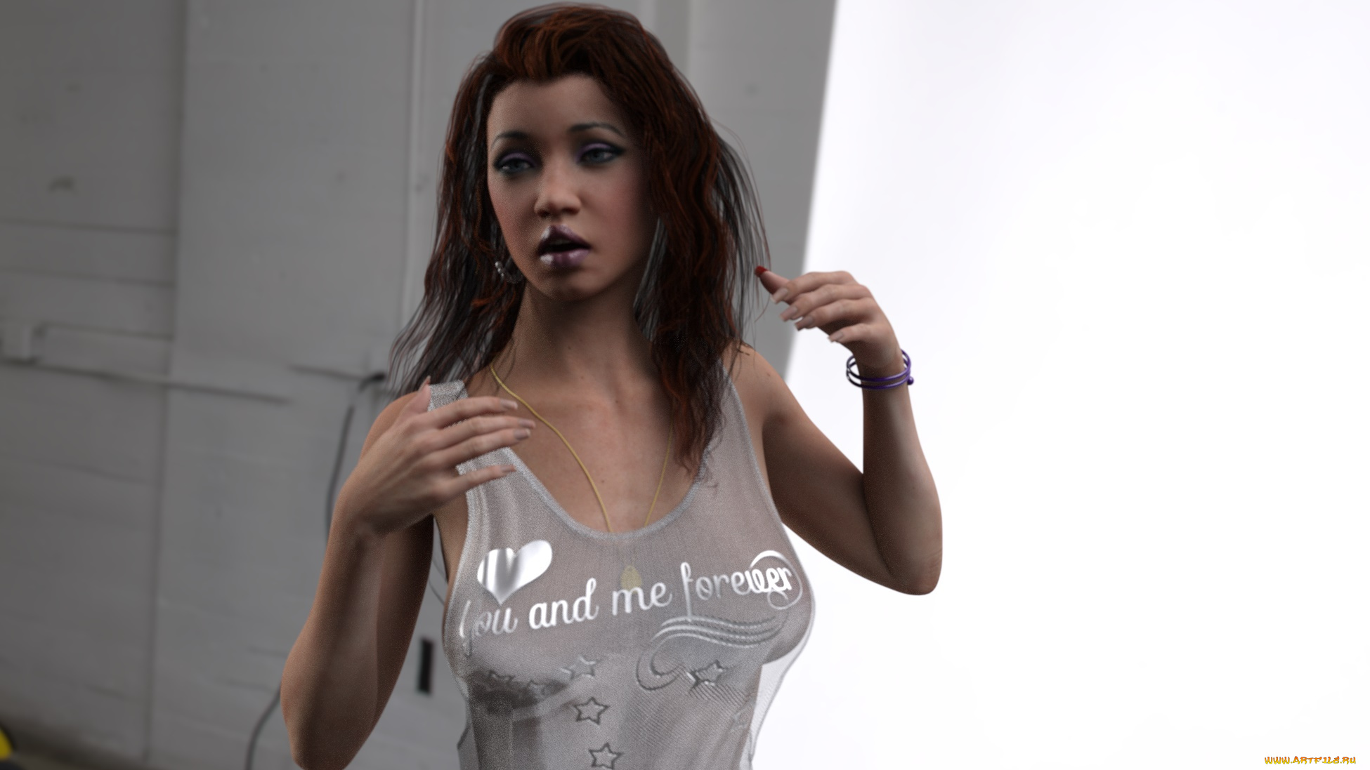 3д, графика, люди, , people, фон, взгляд, девушка