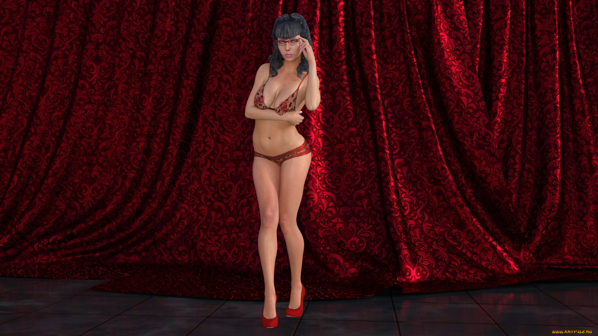 3д, графика, люди, , people, взгляд, девушка, фон