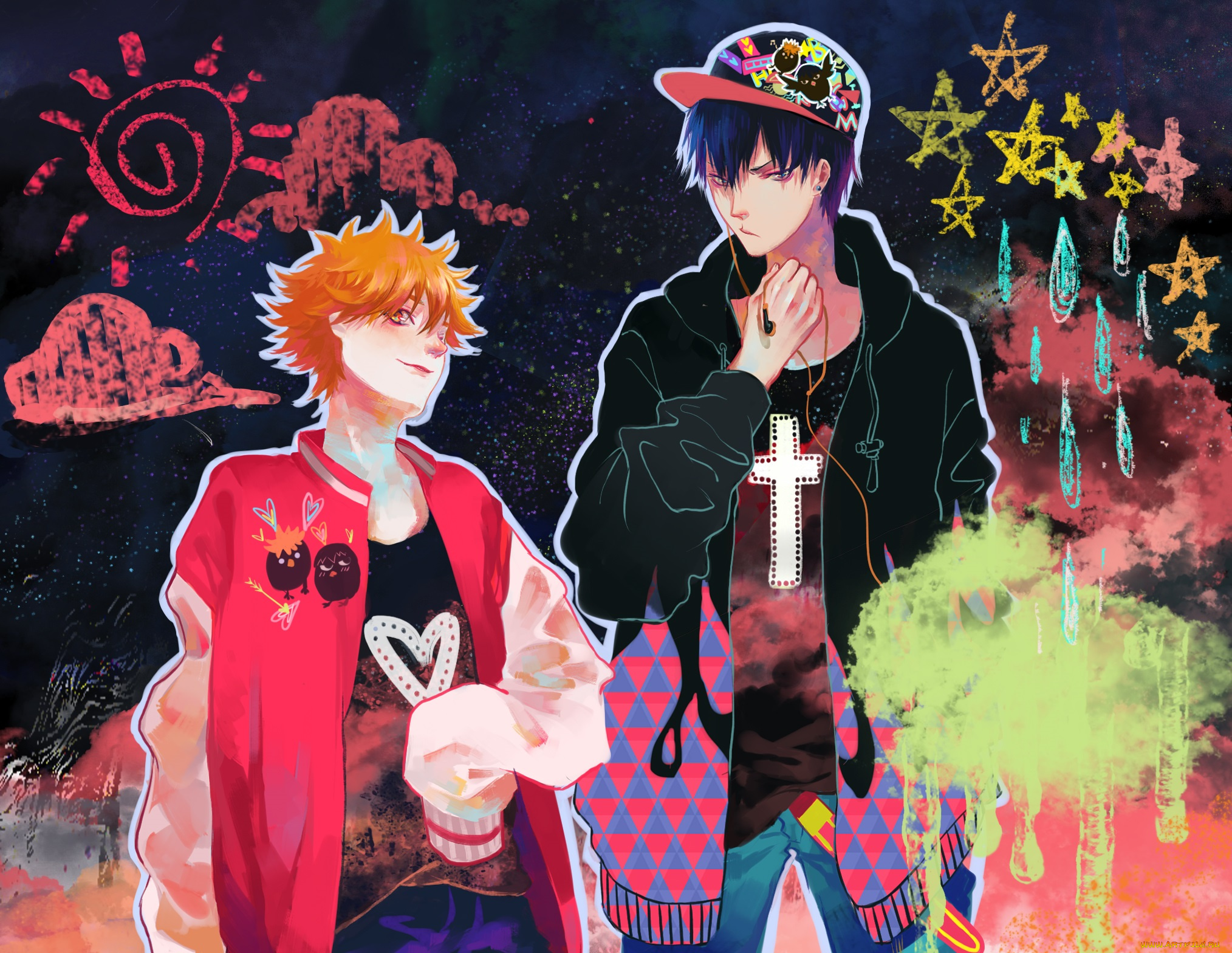 аниме, haikyuu, парни, волейбол