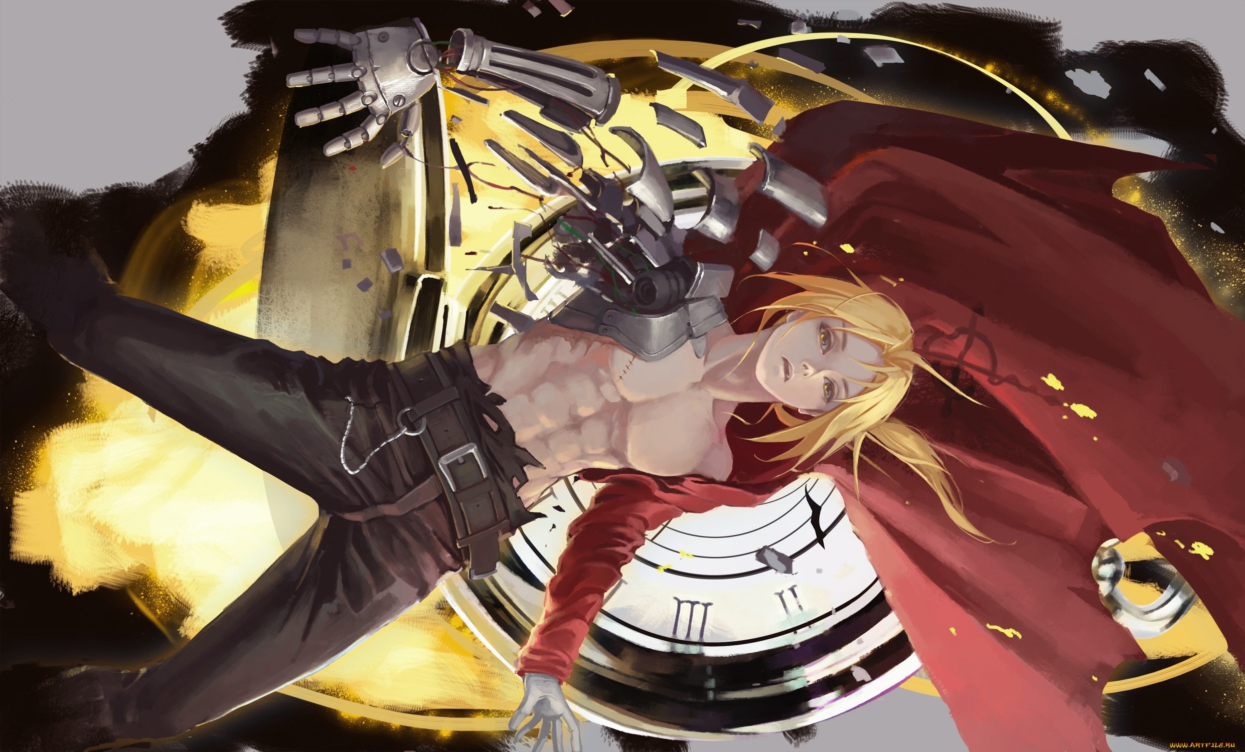 аниме, fullmetal, alchemist, эдвард