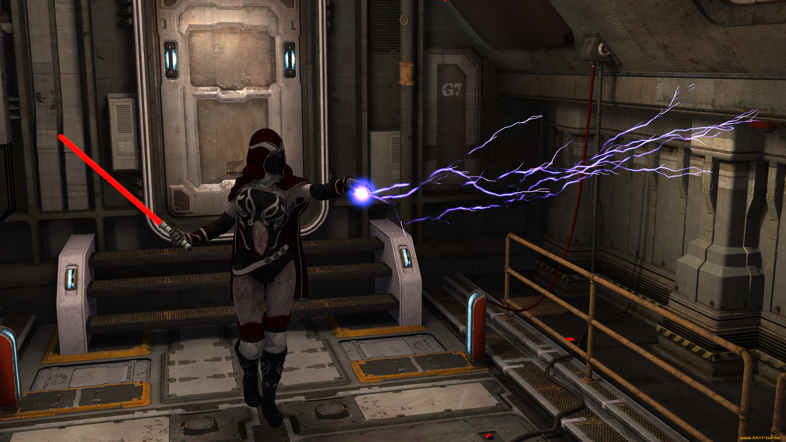 3д, графика, фантазия, , fantasy, оружие, взгляд, фон, девушка