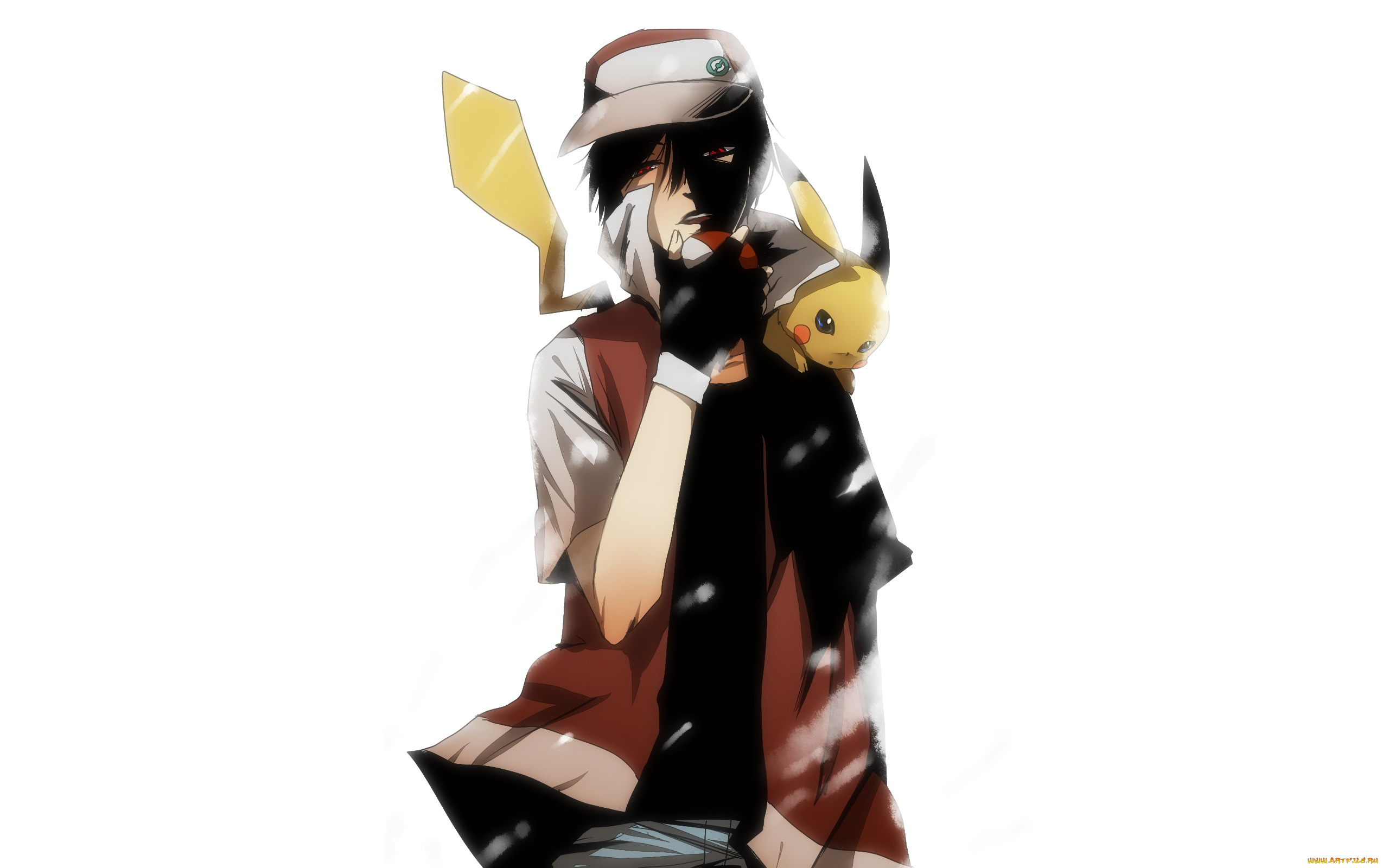 аниме, pokemon, пикачу, эш