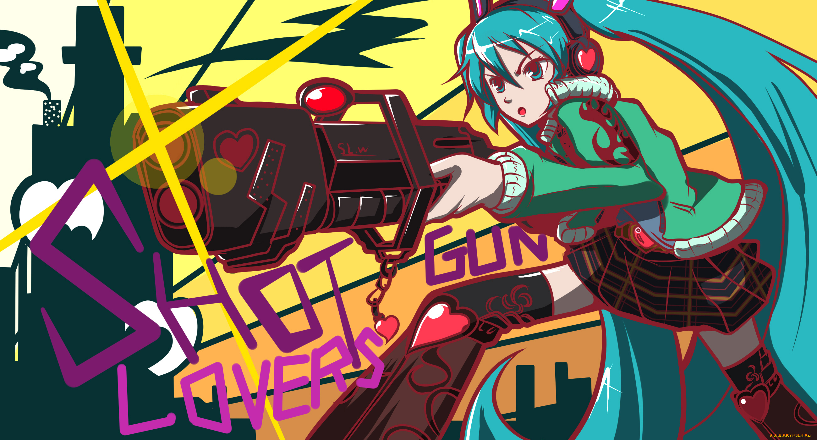 аниме, vocaloid, девушка, фон, взгляд