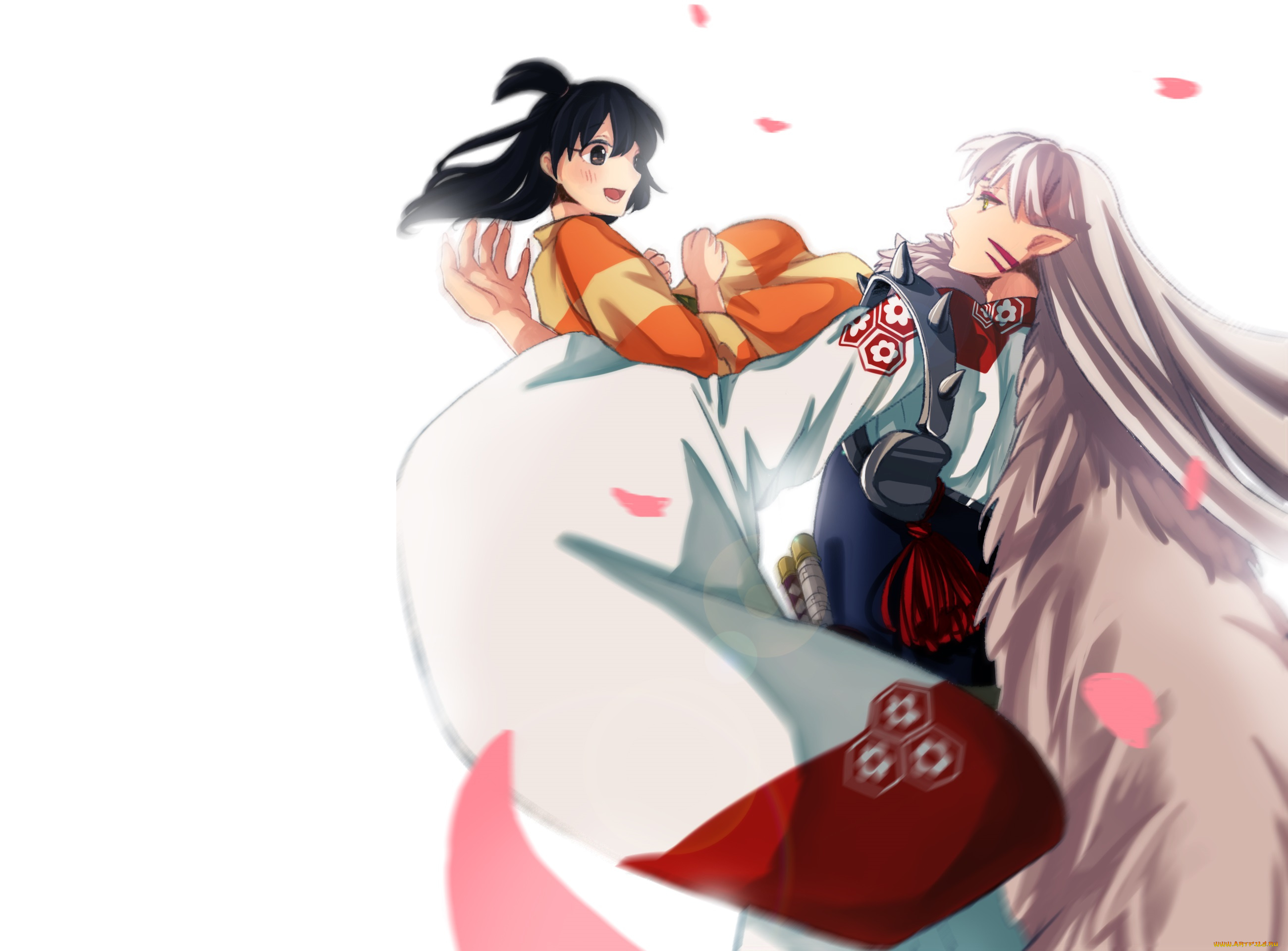 аниме, inuyasha, рин, сешоумару