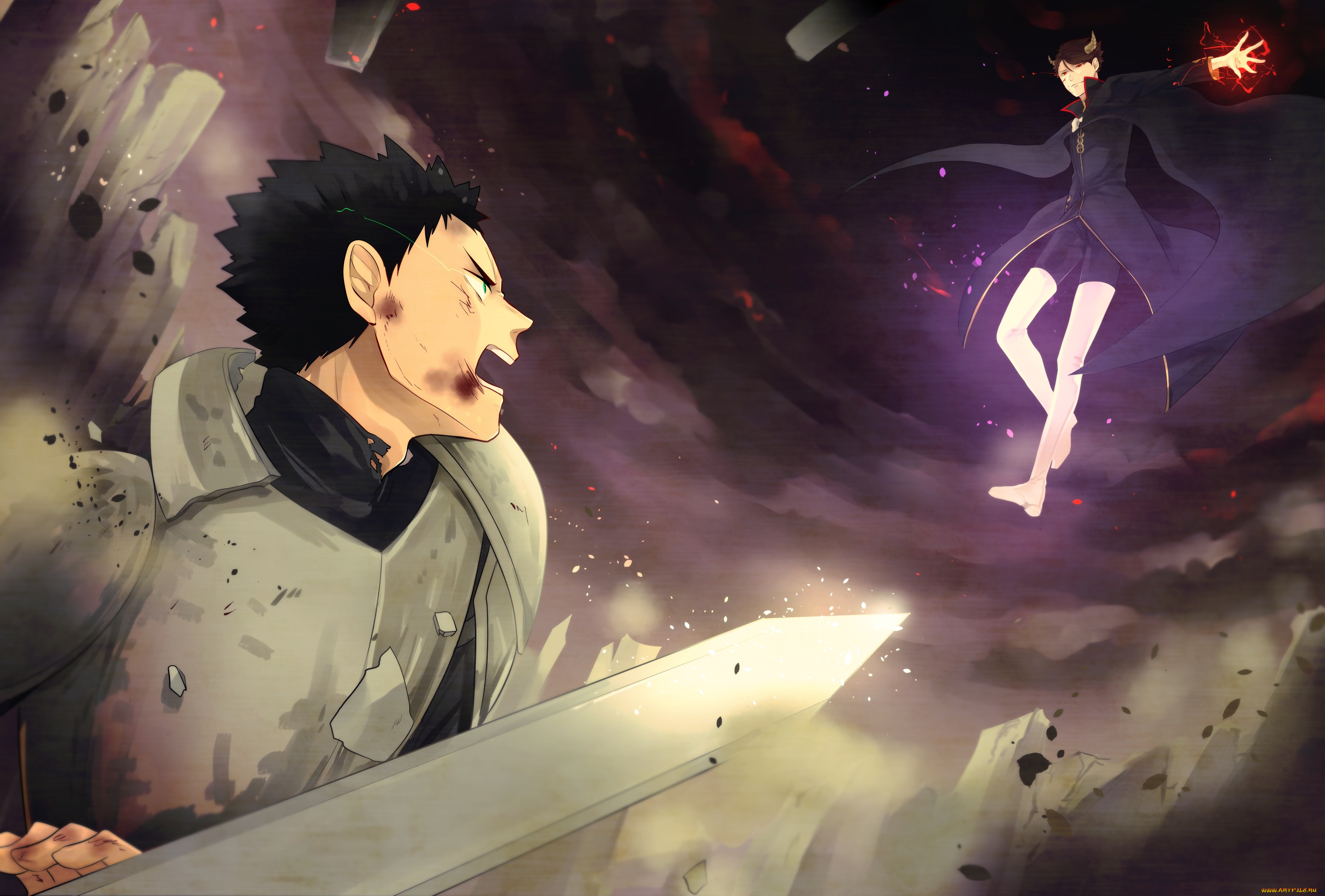 аниме, haikyuu, волейбол, парни