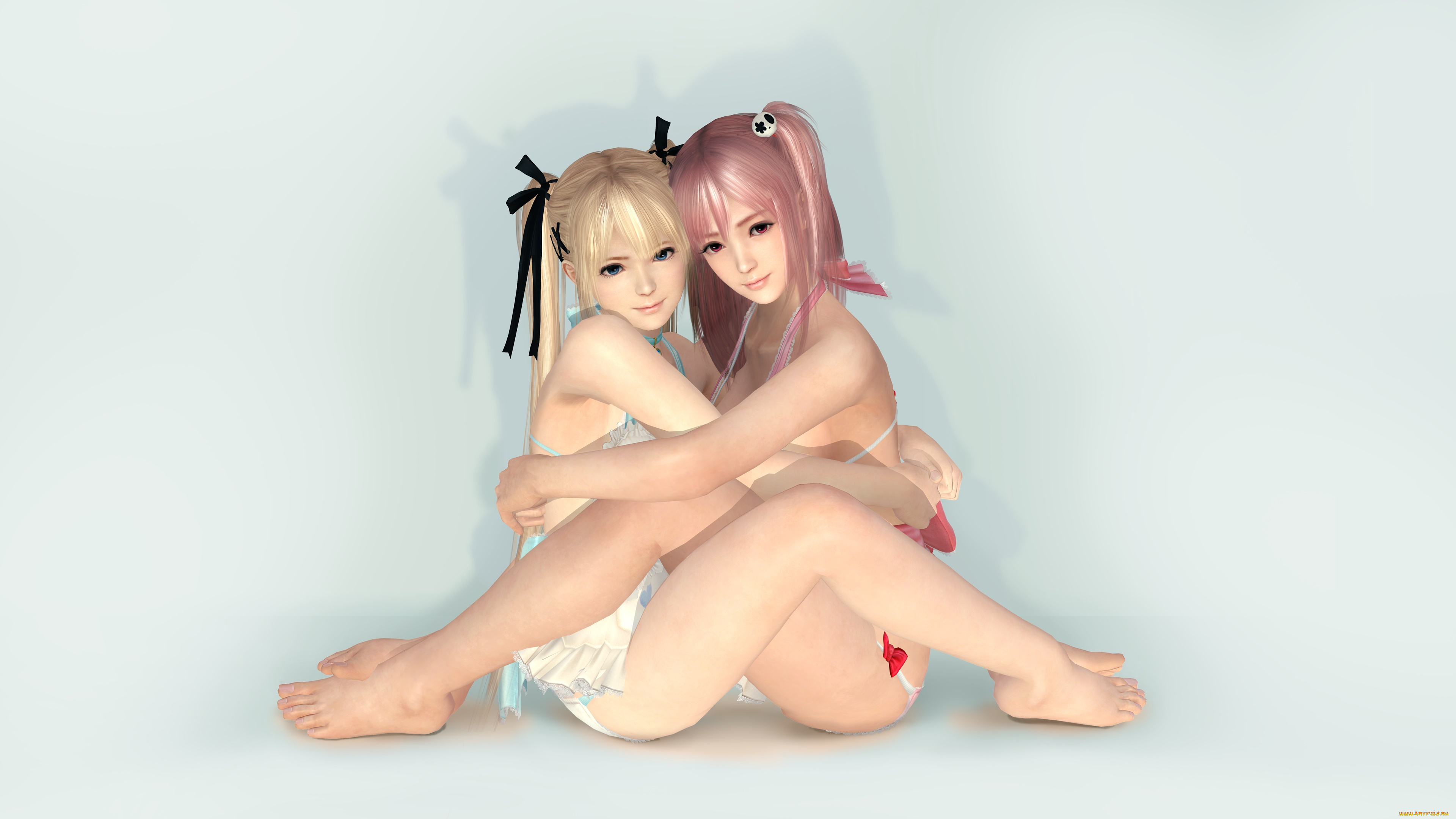 3д, графика, аниме, , anime, фон, взгляд, девушки