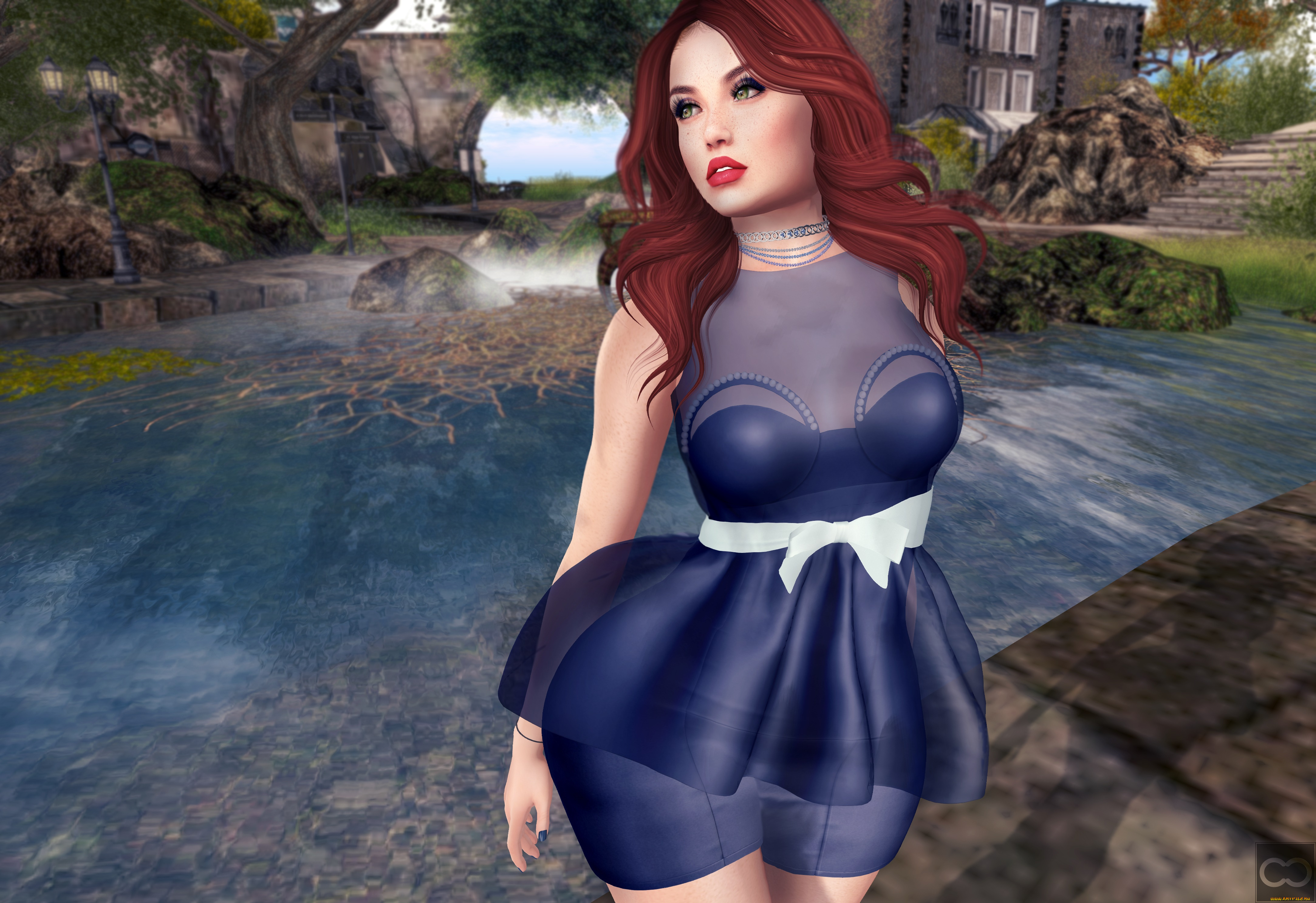 3д, графика, люди, , people, девушка, фон, взгляд