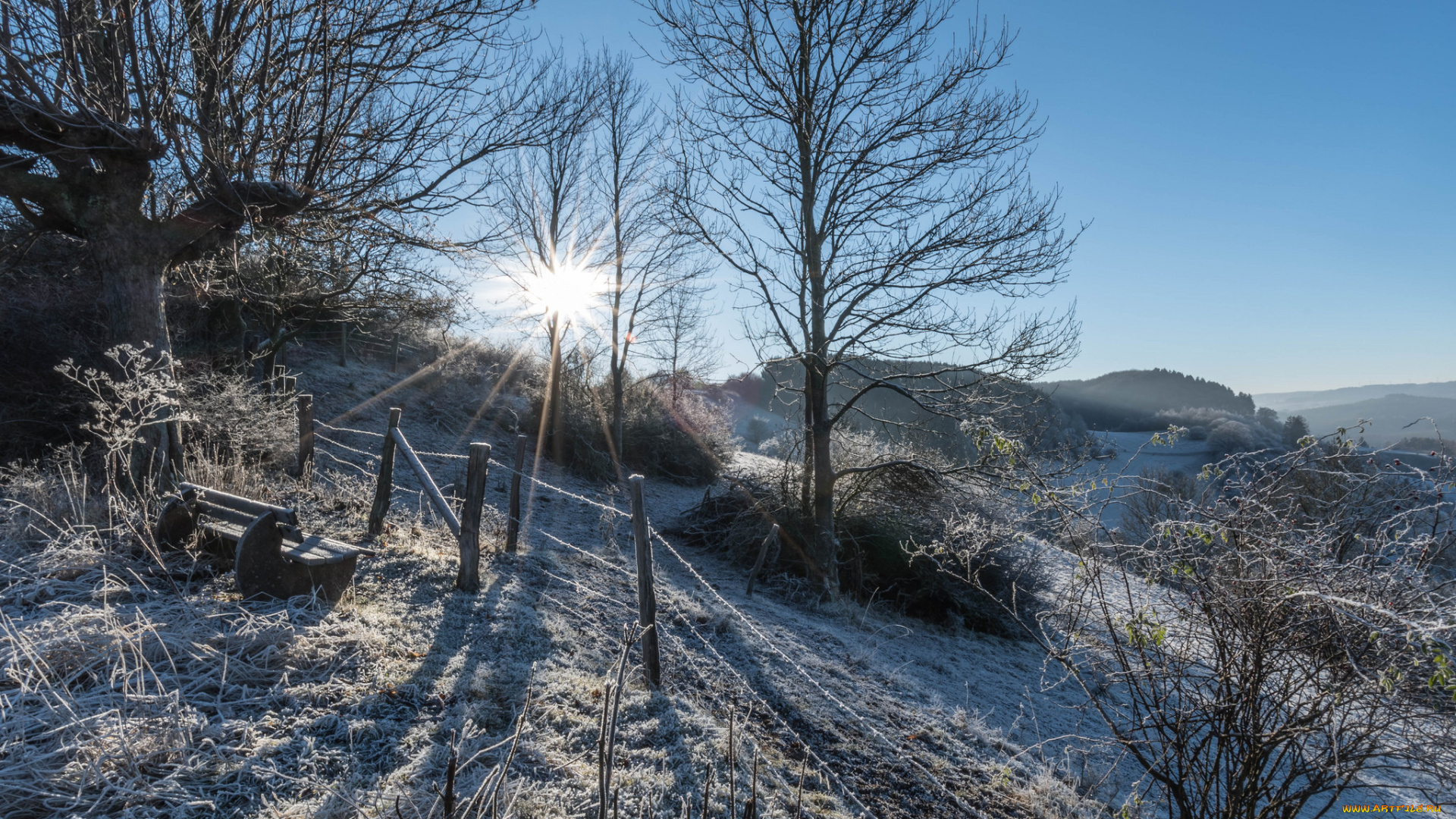 природа, зима, простор