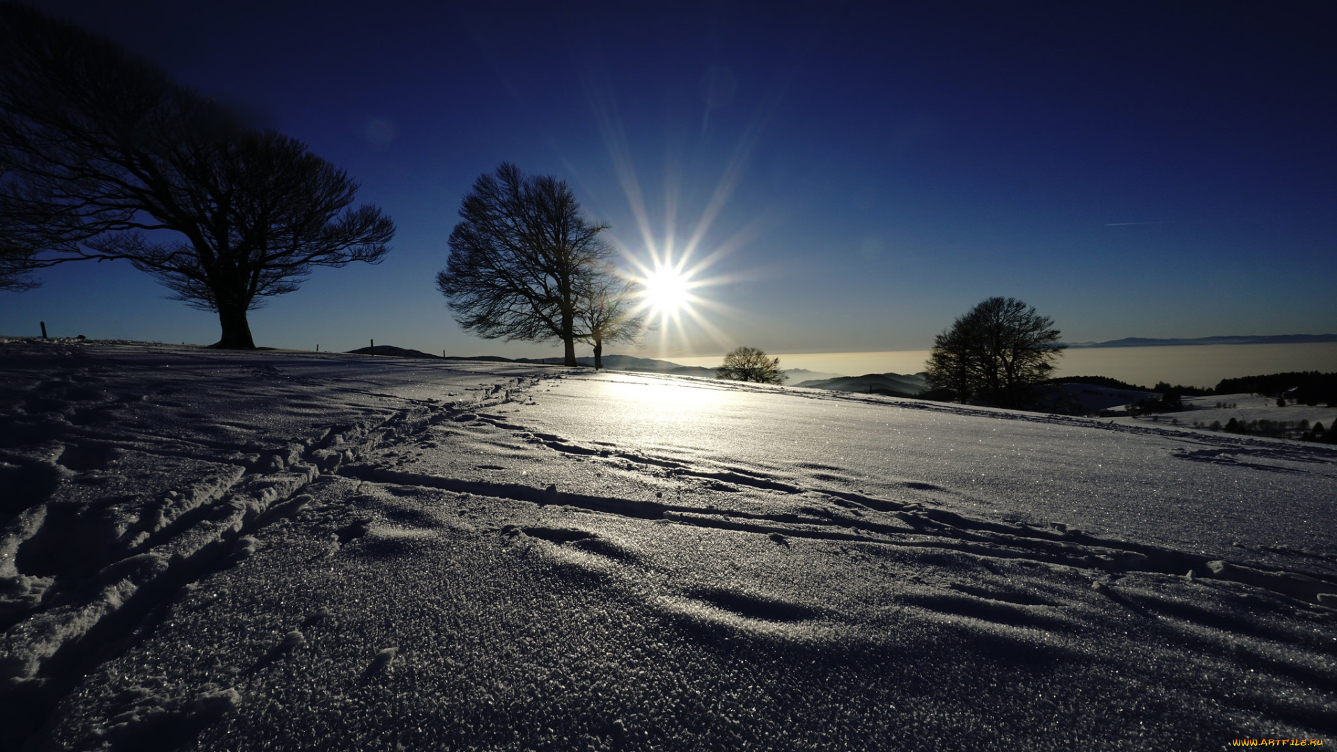 природа, зима, простор