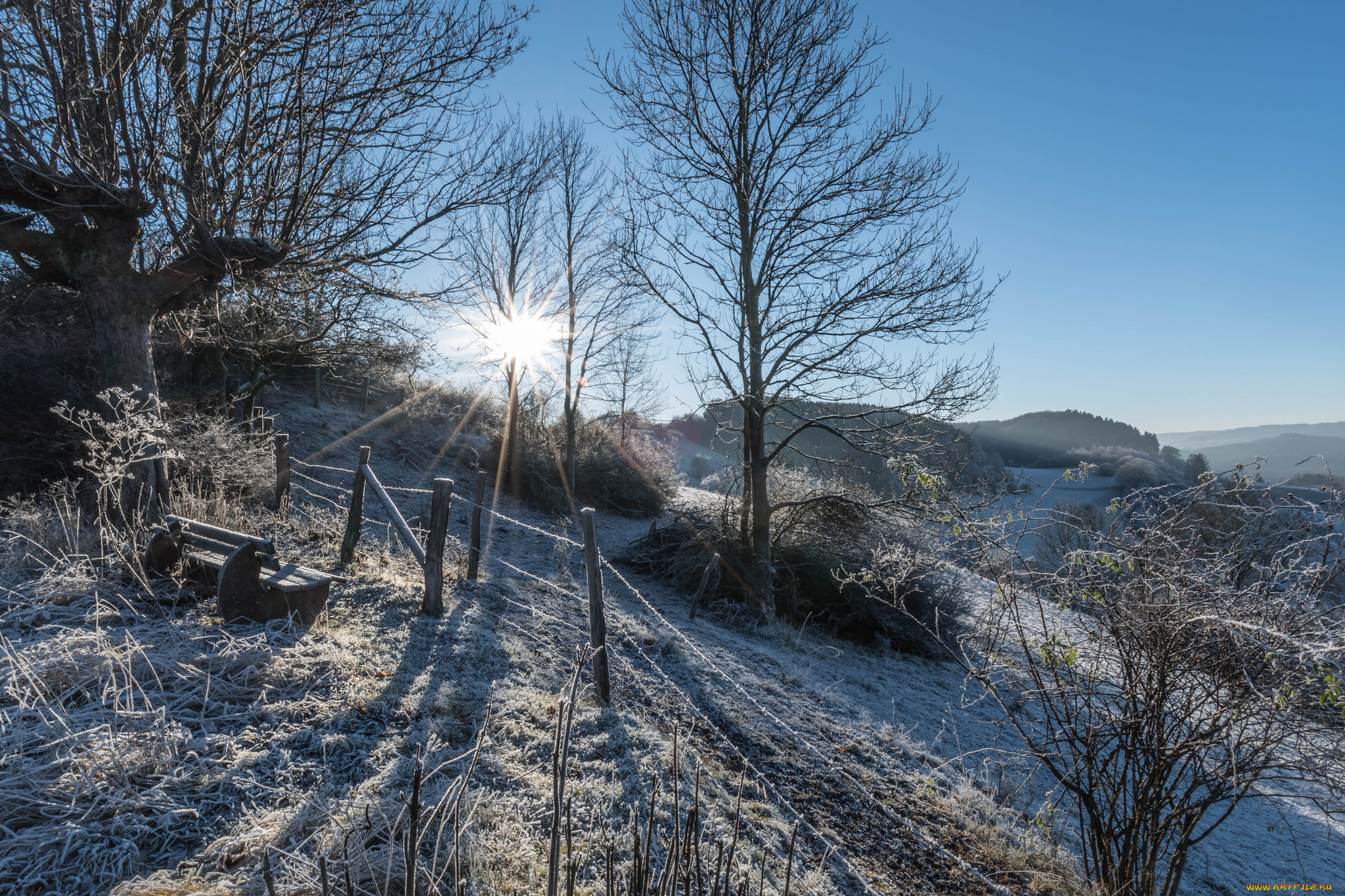 природа, зима, простор